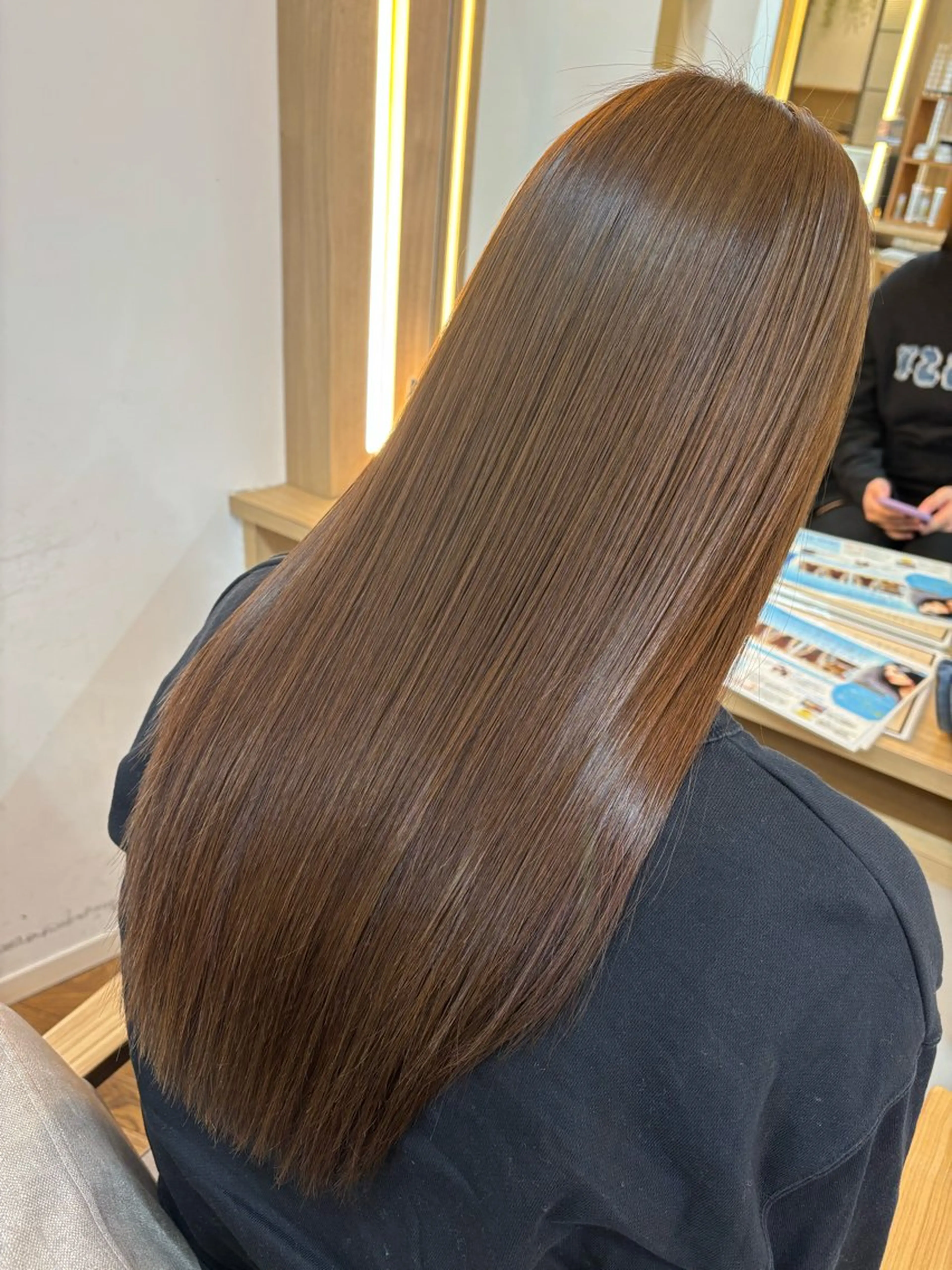 ロング カラー アッシュ 透明感カラー 髪質改善 トリートメント 韓国ヘア sasugaのヘアスタイル