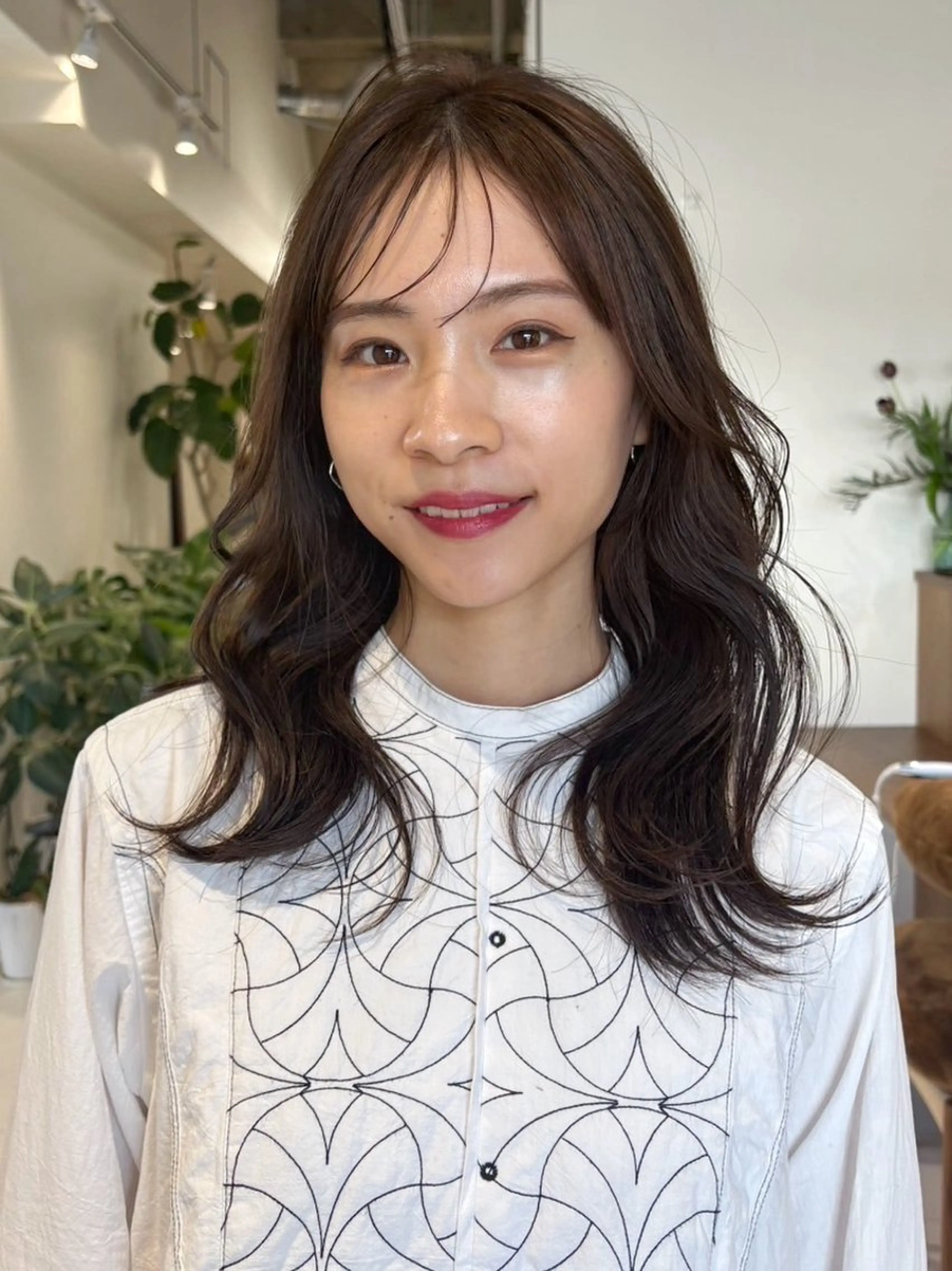 ロング カラー ブラウンカラー ショコラブラウン カット ヘアカラー トリートメント Liru:smart salon/茅ヶ崎のヘアスタイル