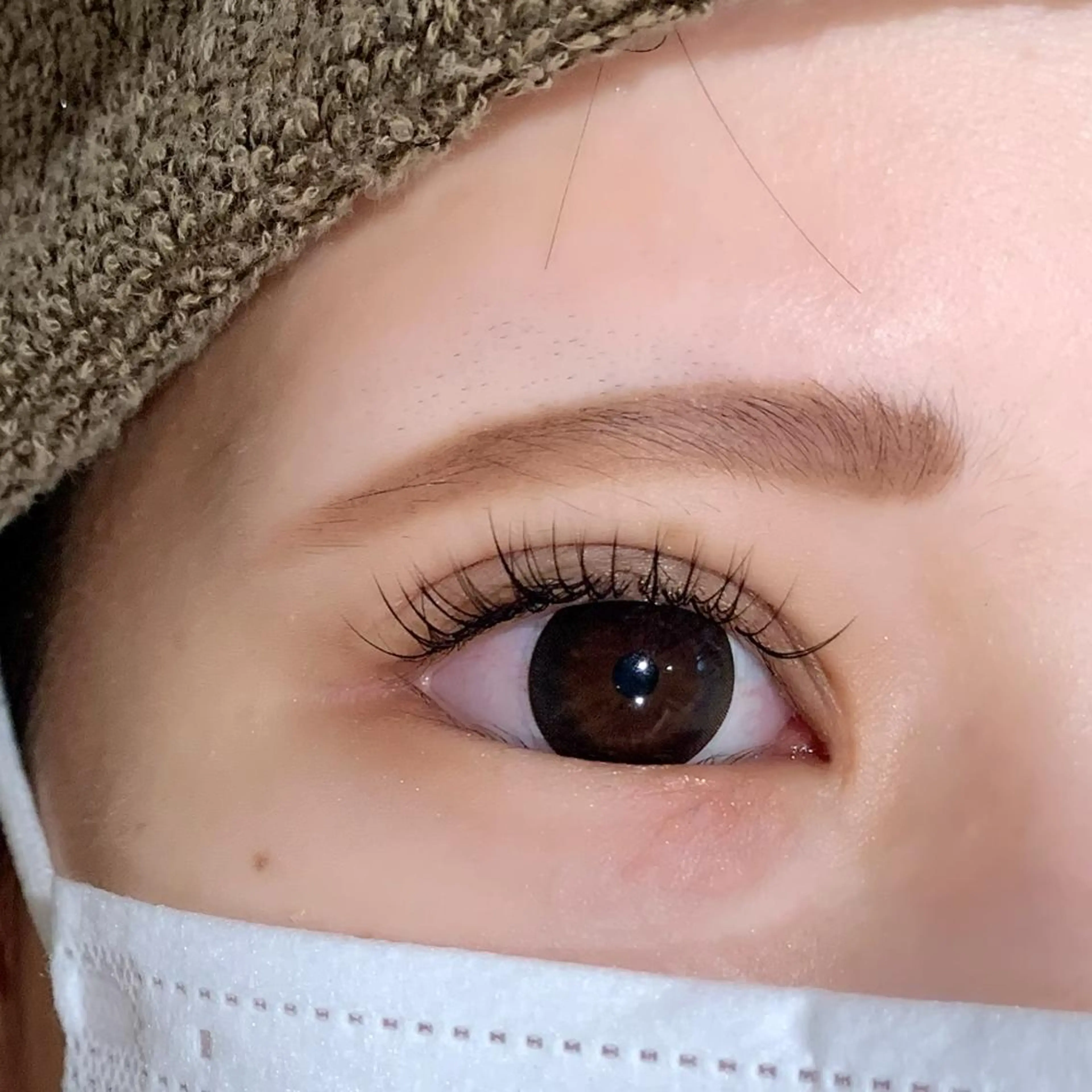 マツエク・マツパ ナチュラル Sae/透け感カラー /盛れる顔周りのヘアスタイル