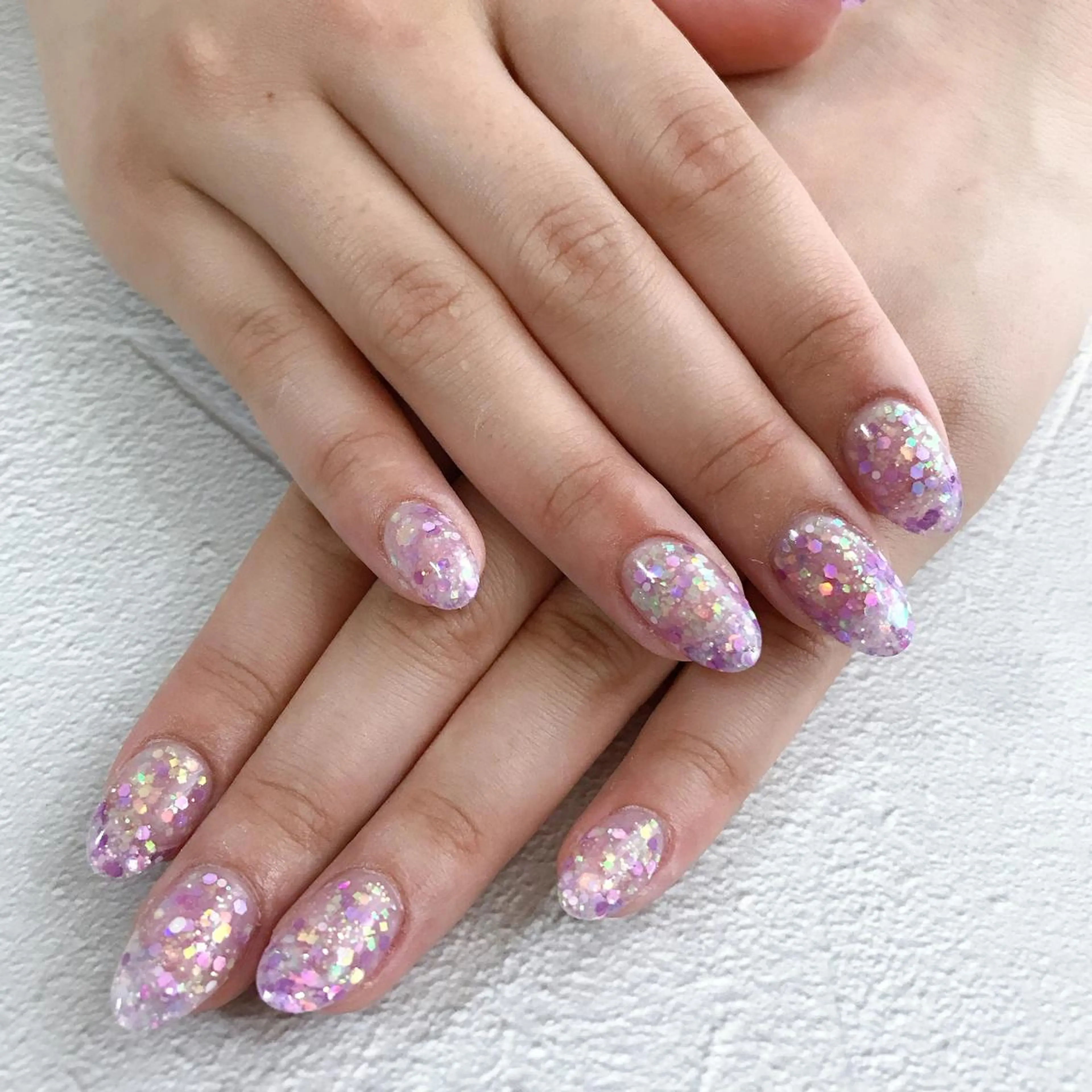 ネイル ラメ(グリッター) スカルプネイル ハンドネイル Masuko Yasukaのネイルデザイン