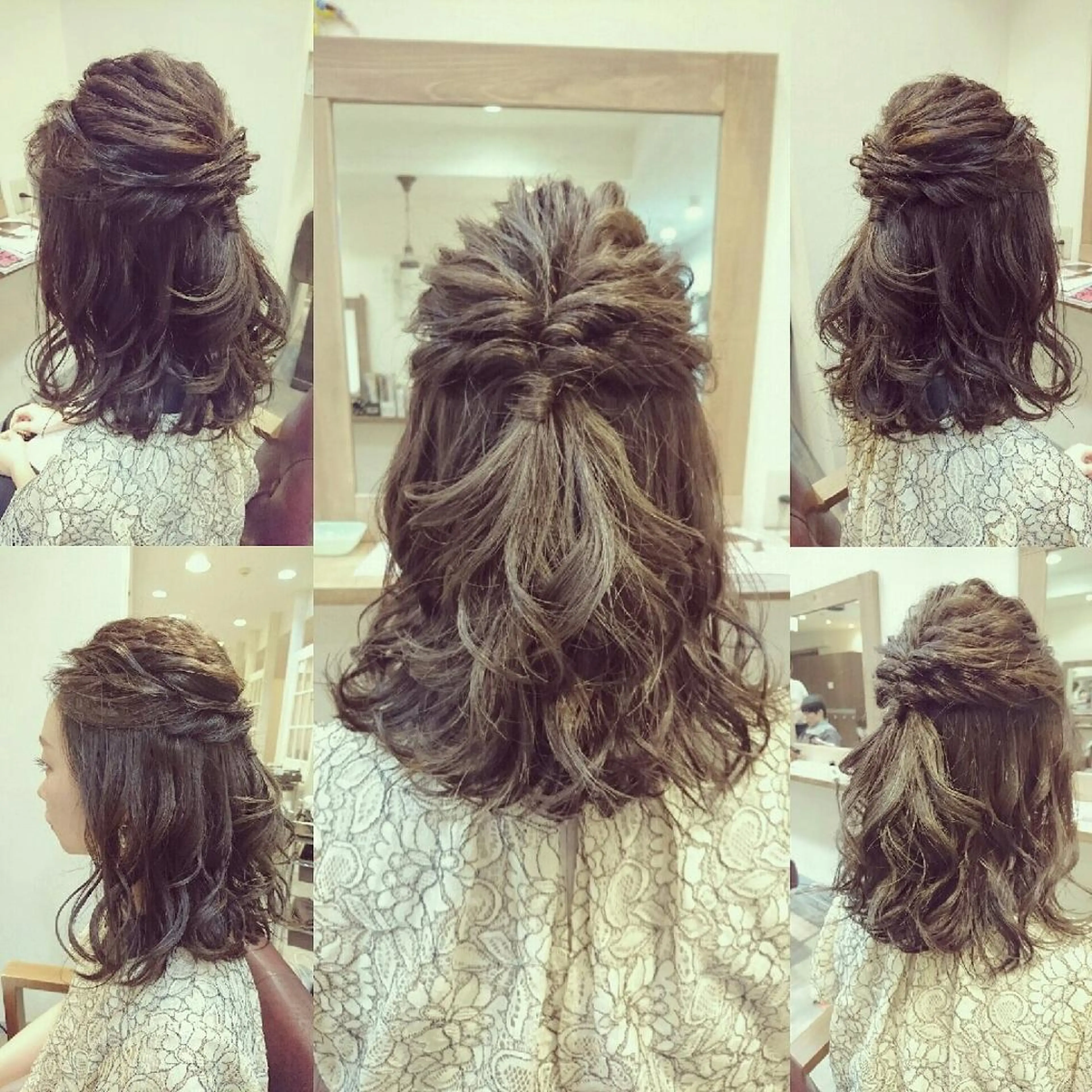 セミロング ヘアアレンジ little×PORTO 元町所属・Topstylist ゆきこのヘアスタイル