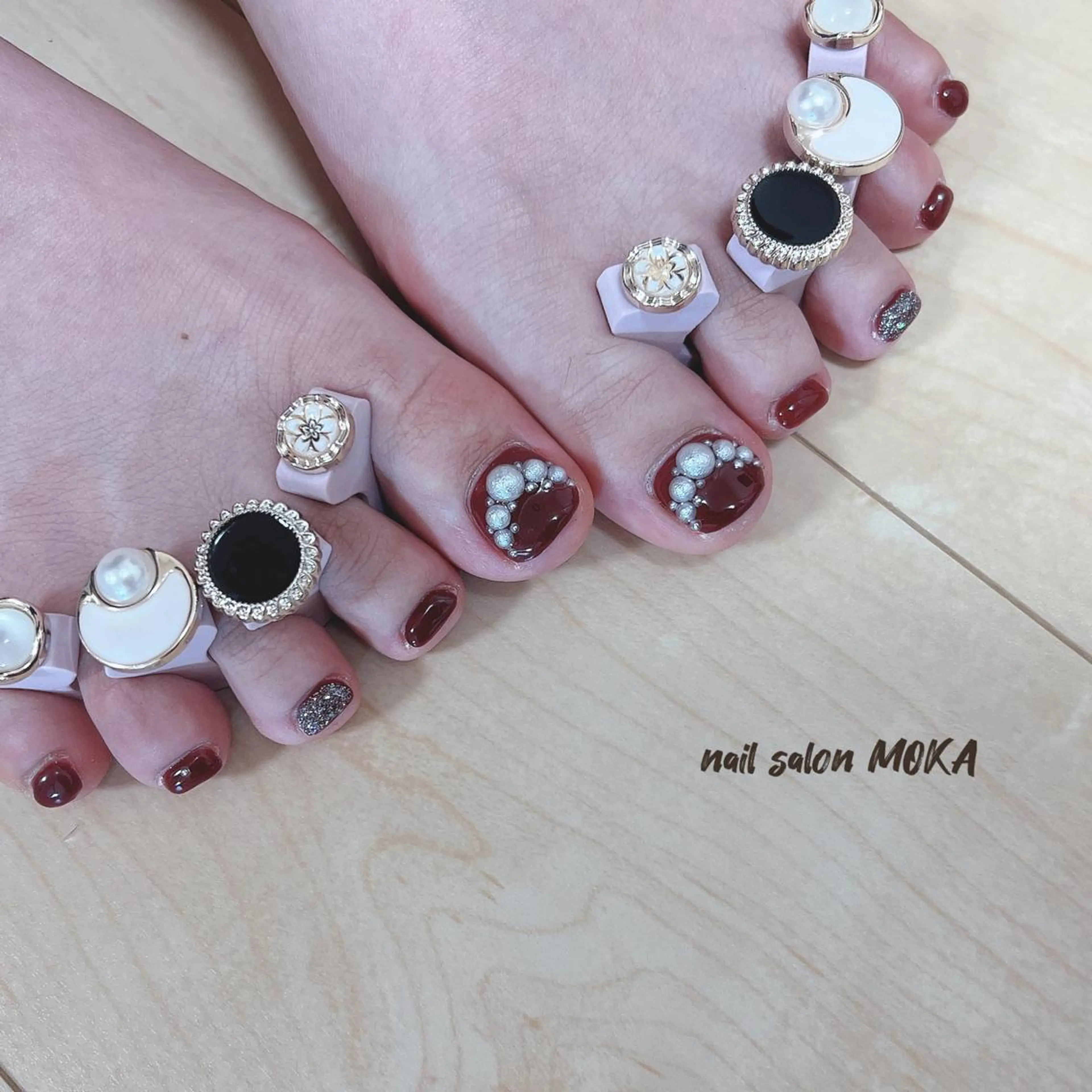 ネイル ボルドー ハンドネイル nail. MOKAのネイルデザイン