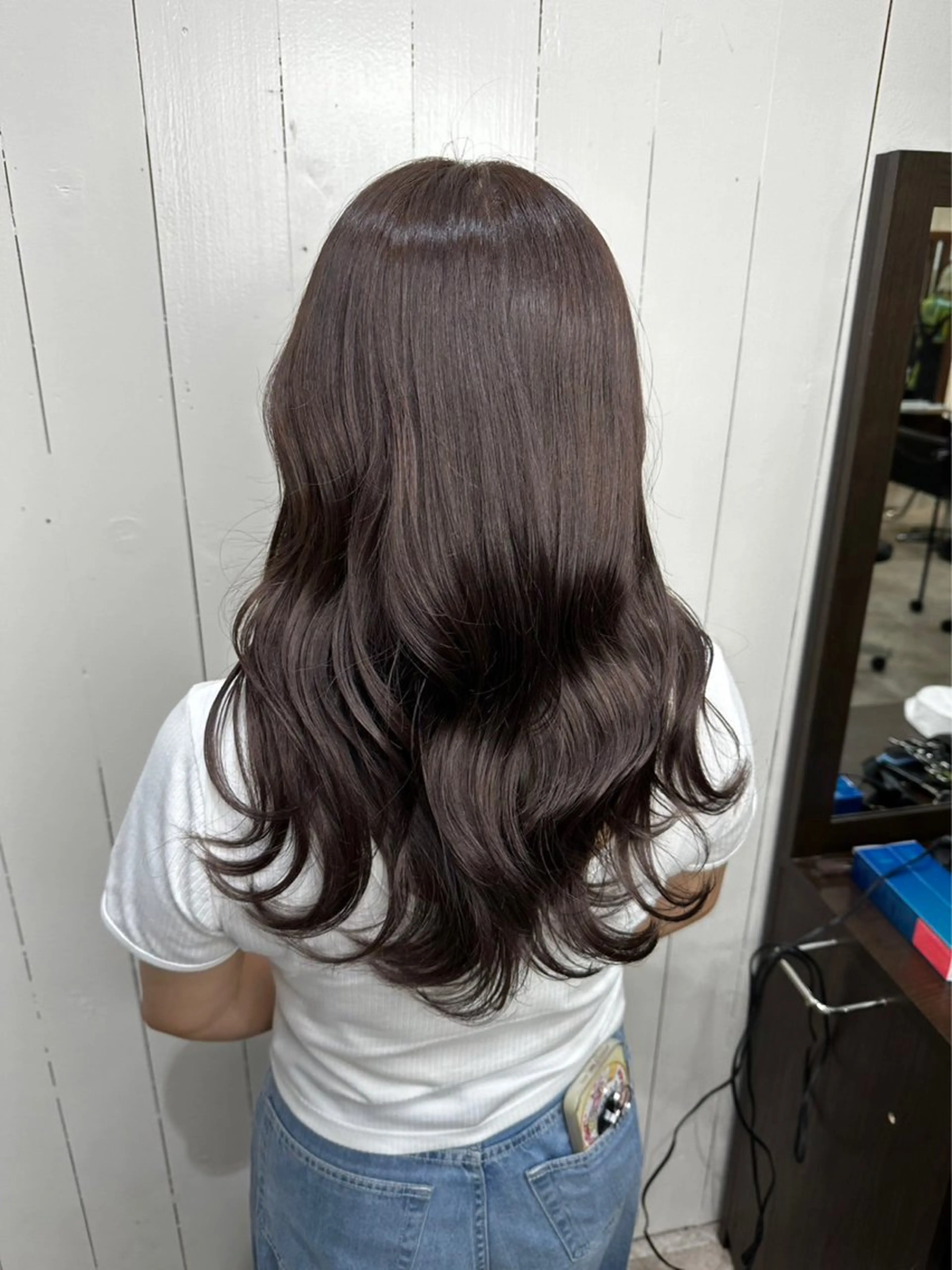 セミロング ヘアカラー トリートメント Carrefour OHANAのヘアスタイル