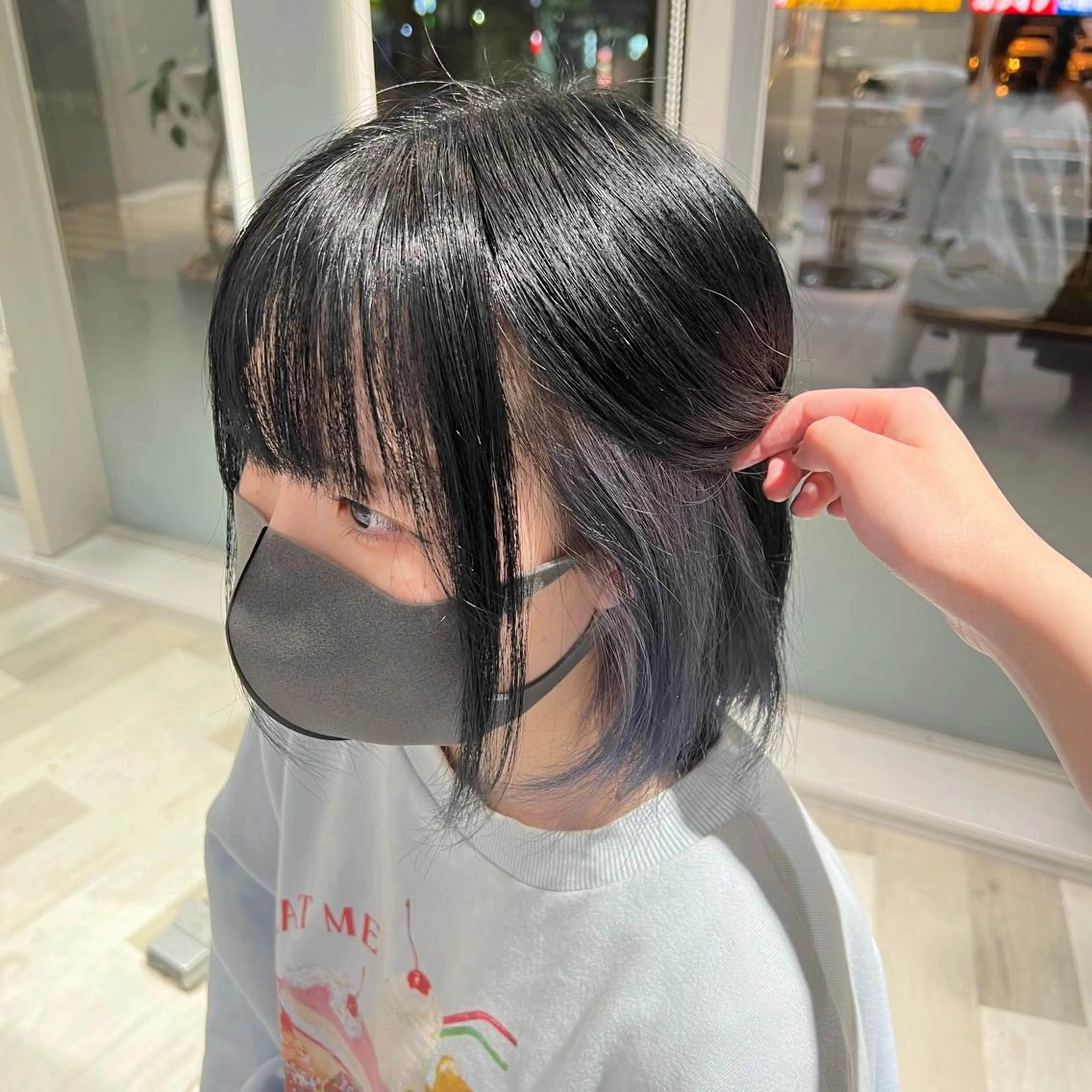 ショート カラー ブルーカラー ラベンダーカラー ヘアカラー トリートメント stylist 🐶内藤 成香のヘアスタイル