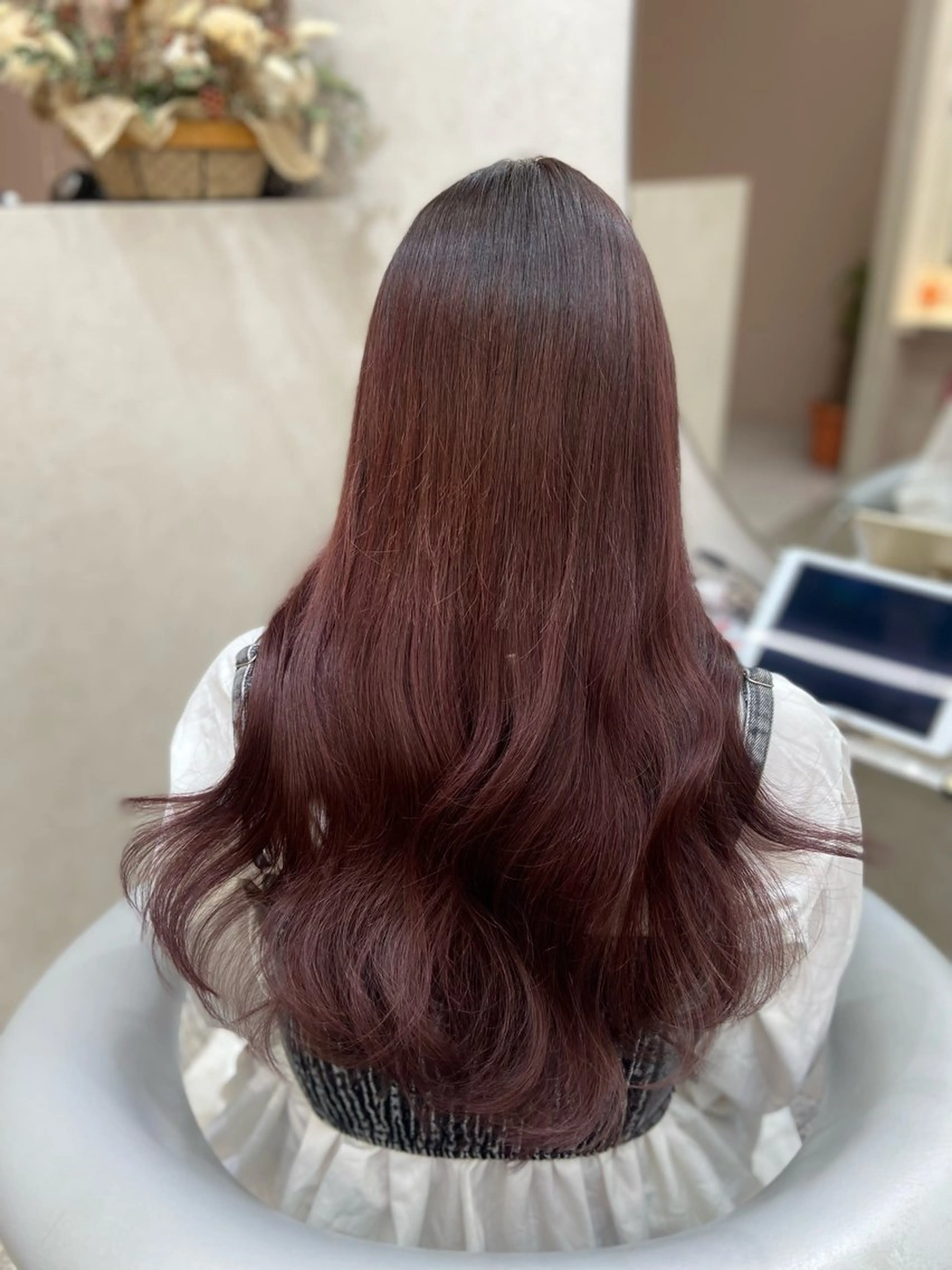 ロング カラー カット ヘアカラー エクステ 新宿/韓国ヘア 中明度カラー/かやのヘアスタイル