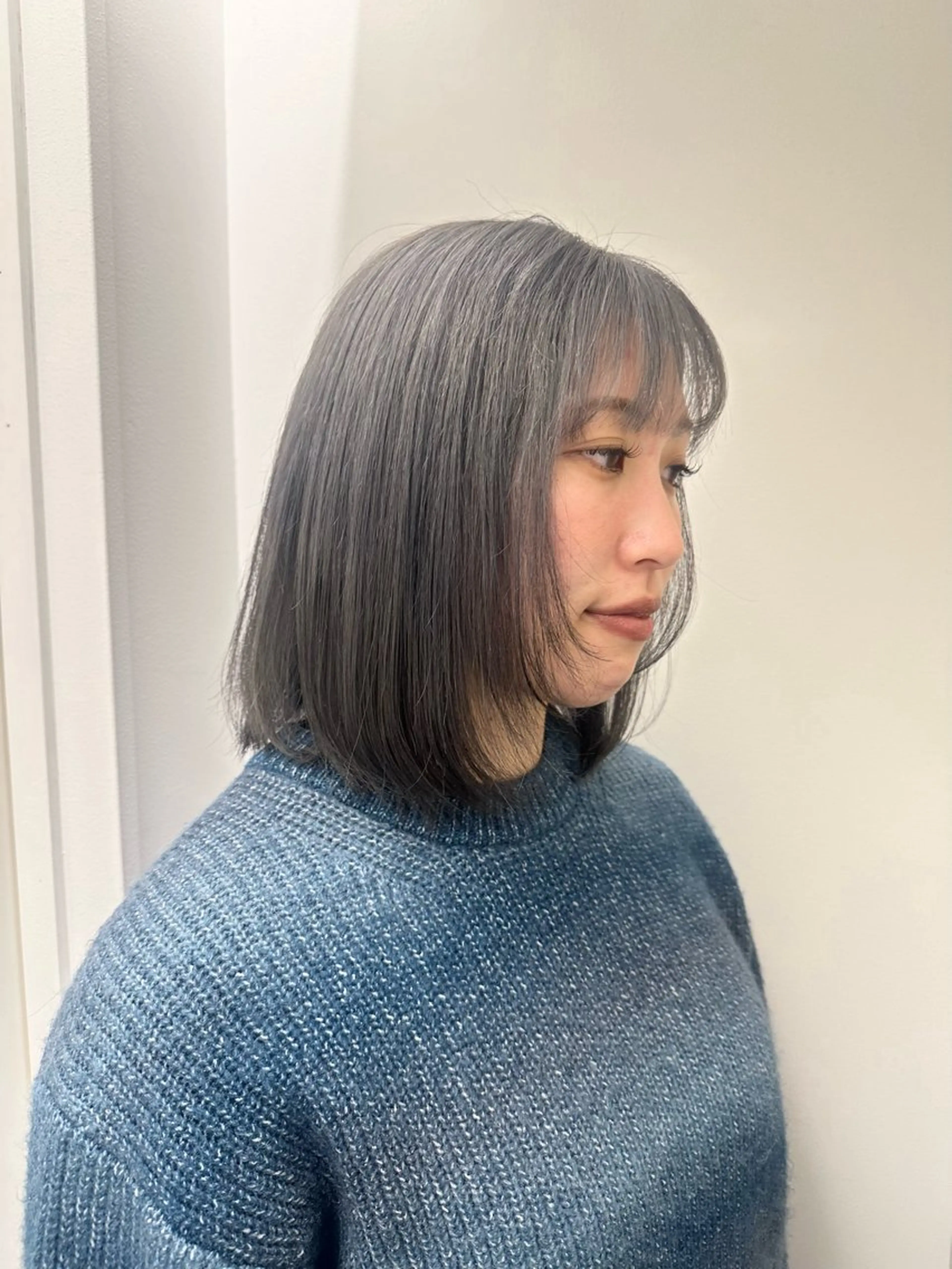 ミディアム ヘアカラー 韓国ヘアメンズ・レデ ィース特化ミクのヘアスタイル