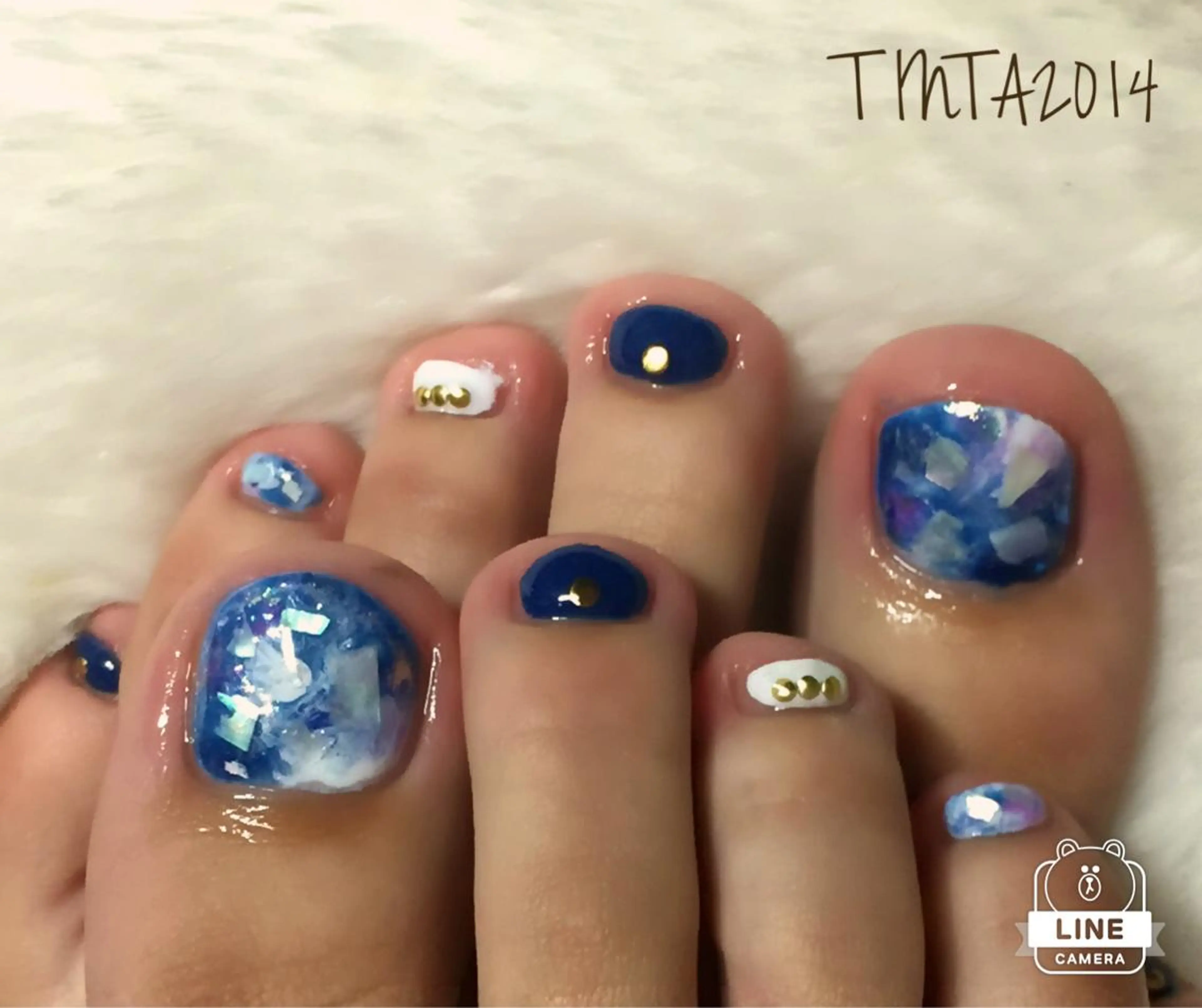 ネイル ネイビー ニュアンスネイル ネイルサロン ティンタ所属・馬場 典子のネイルデザイン