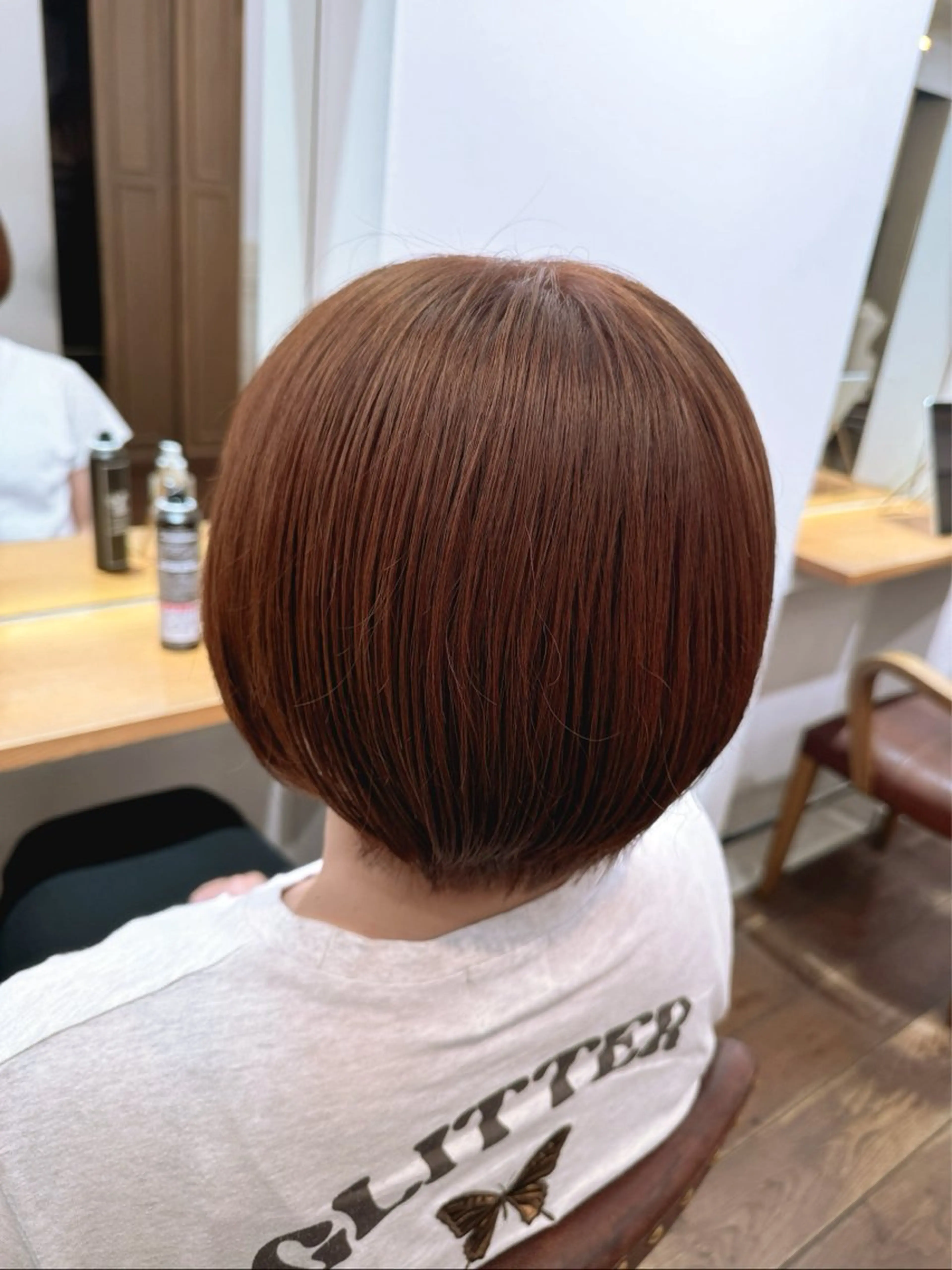 ショート カラー ブリーチ ブリーチなしカラー オレンジ MAKE’S 表参道 🌟はるかのヘアスタイル