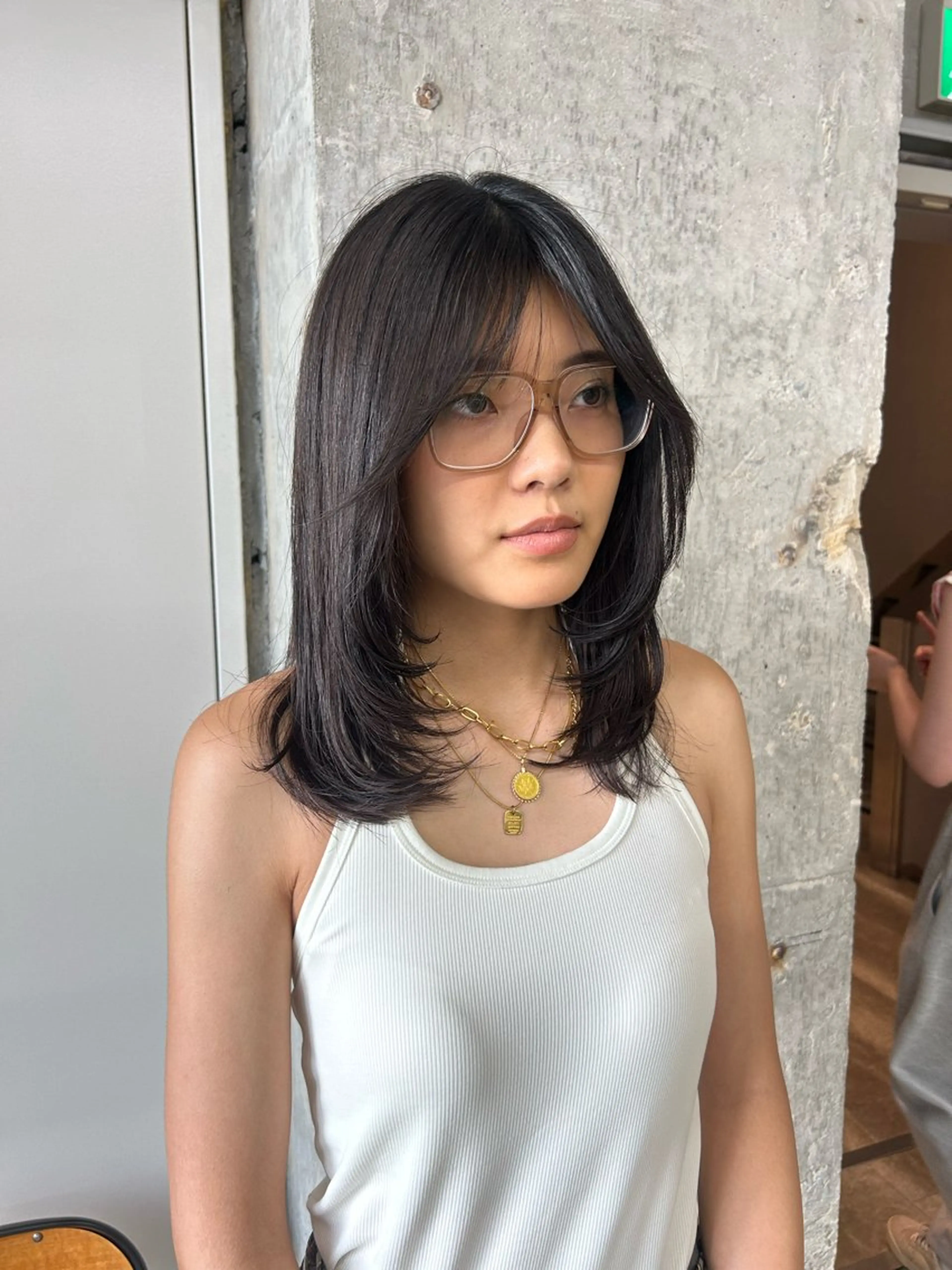 ミディアム カット ヘアカラー 伊藤ほのか /パーマ/オリーブのヘアスタイル