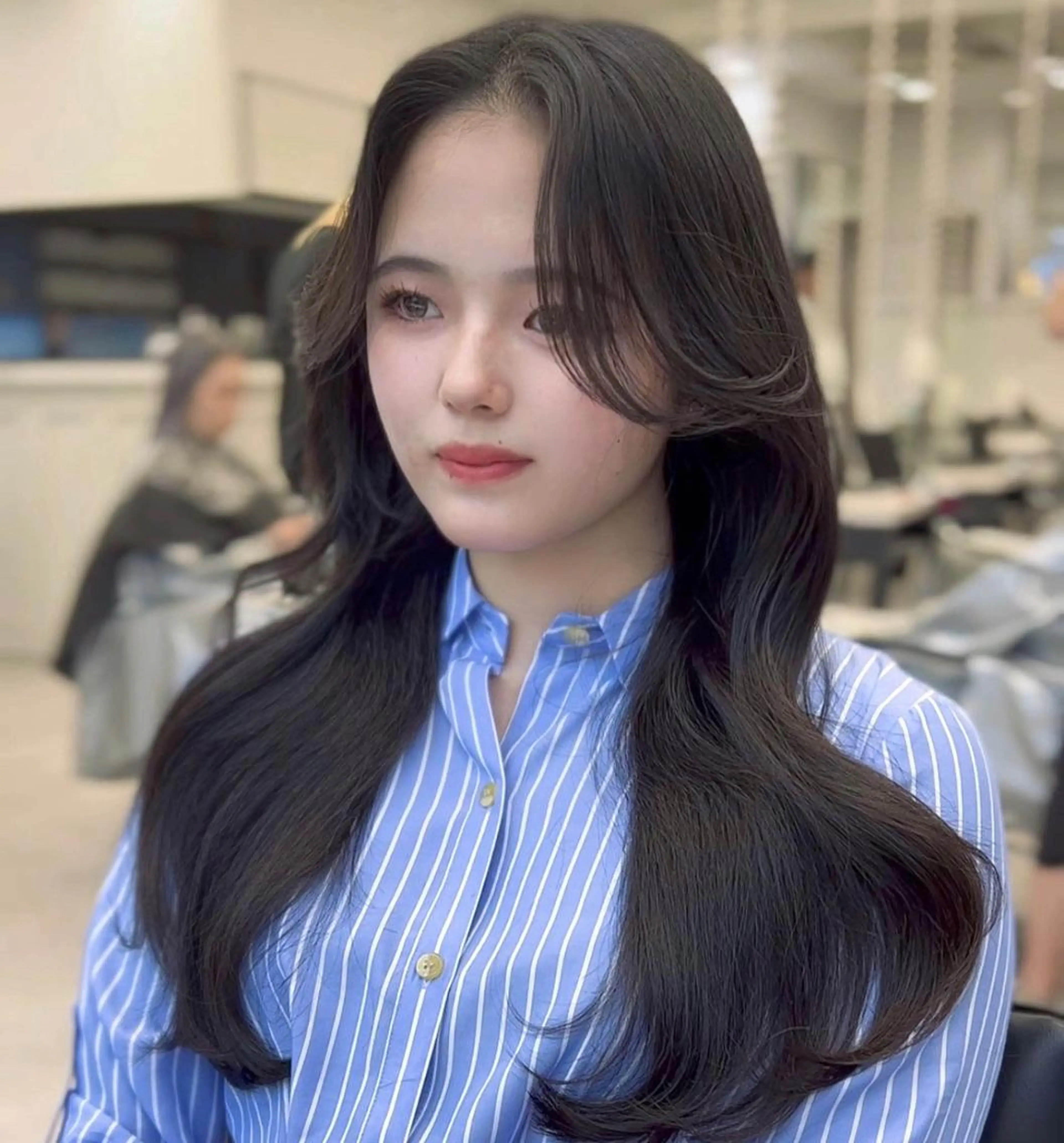 ロング 韓国ヘア♡ 顔まわりカットayaのヘアスタイル