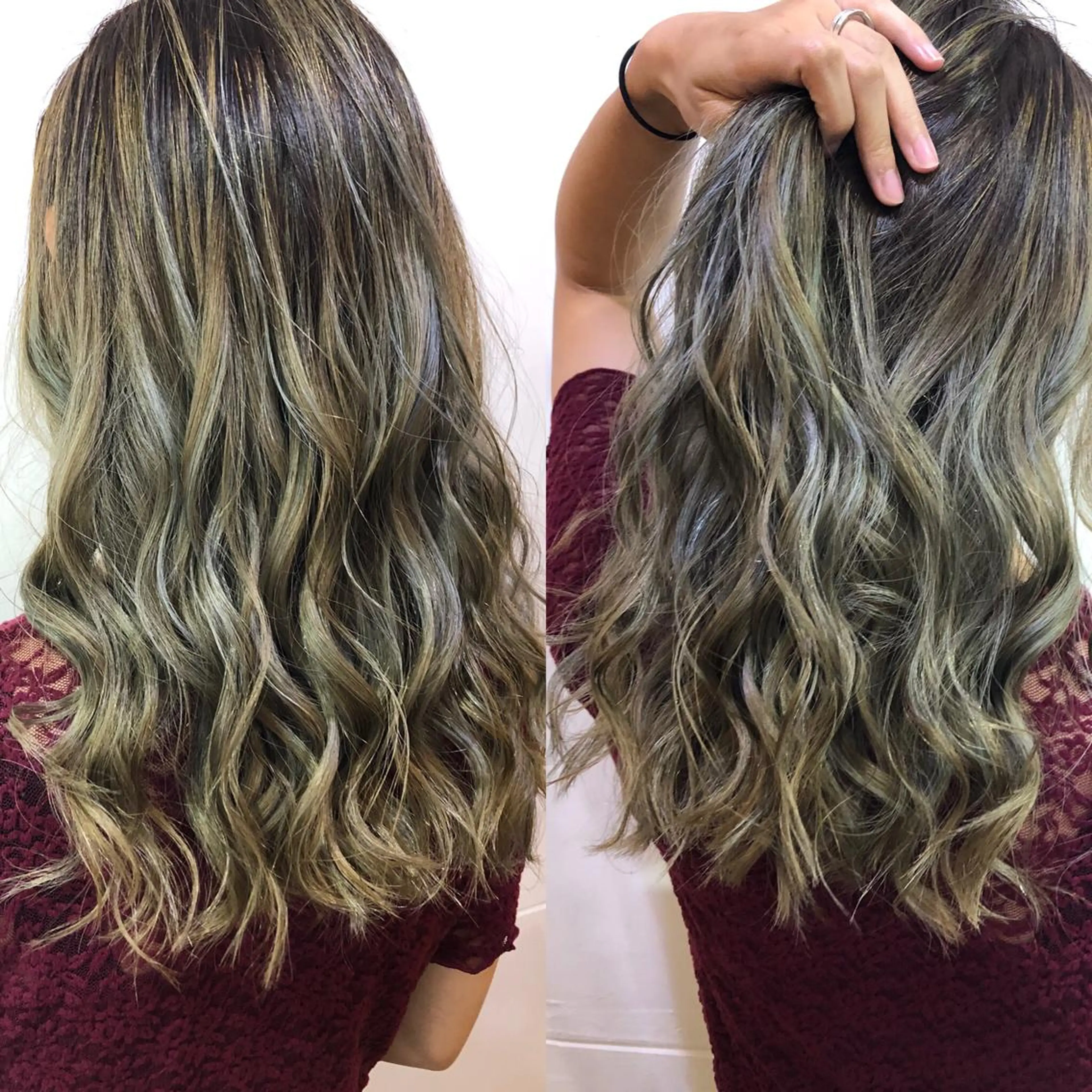 ロング カット ヘアカラー トリートメント 吉田 典弘のヘアスタイル