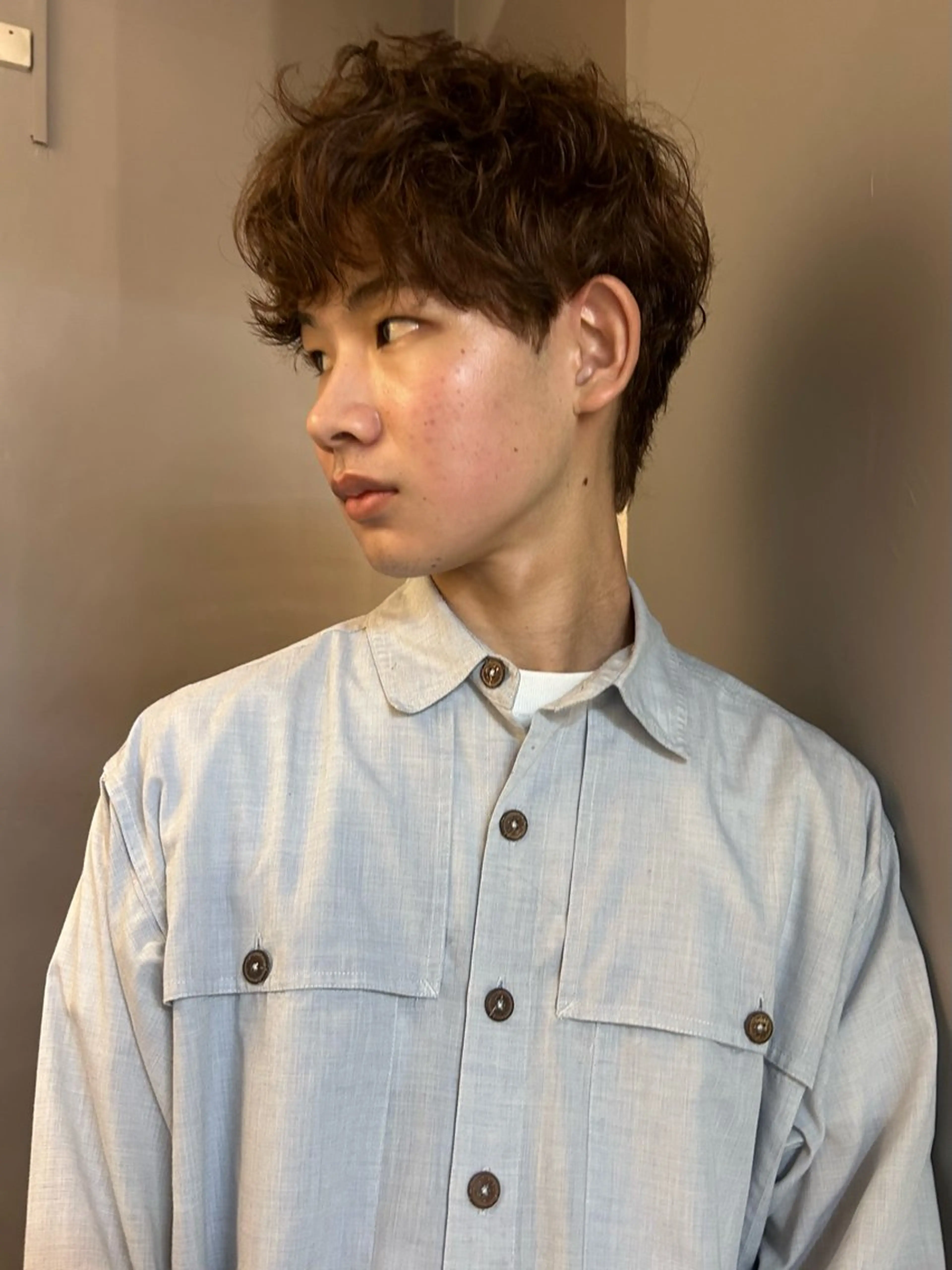 カラー メンズ ブラウンカラー Yaya ヤヤ / HACO+のヘアスタイル