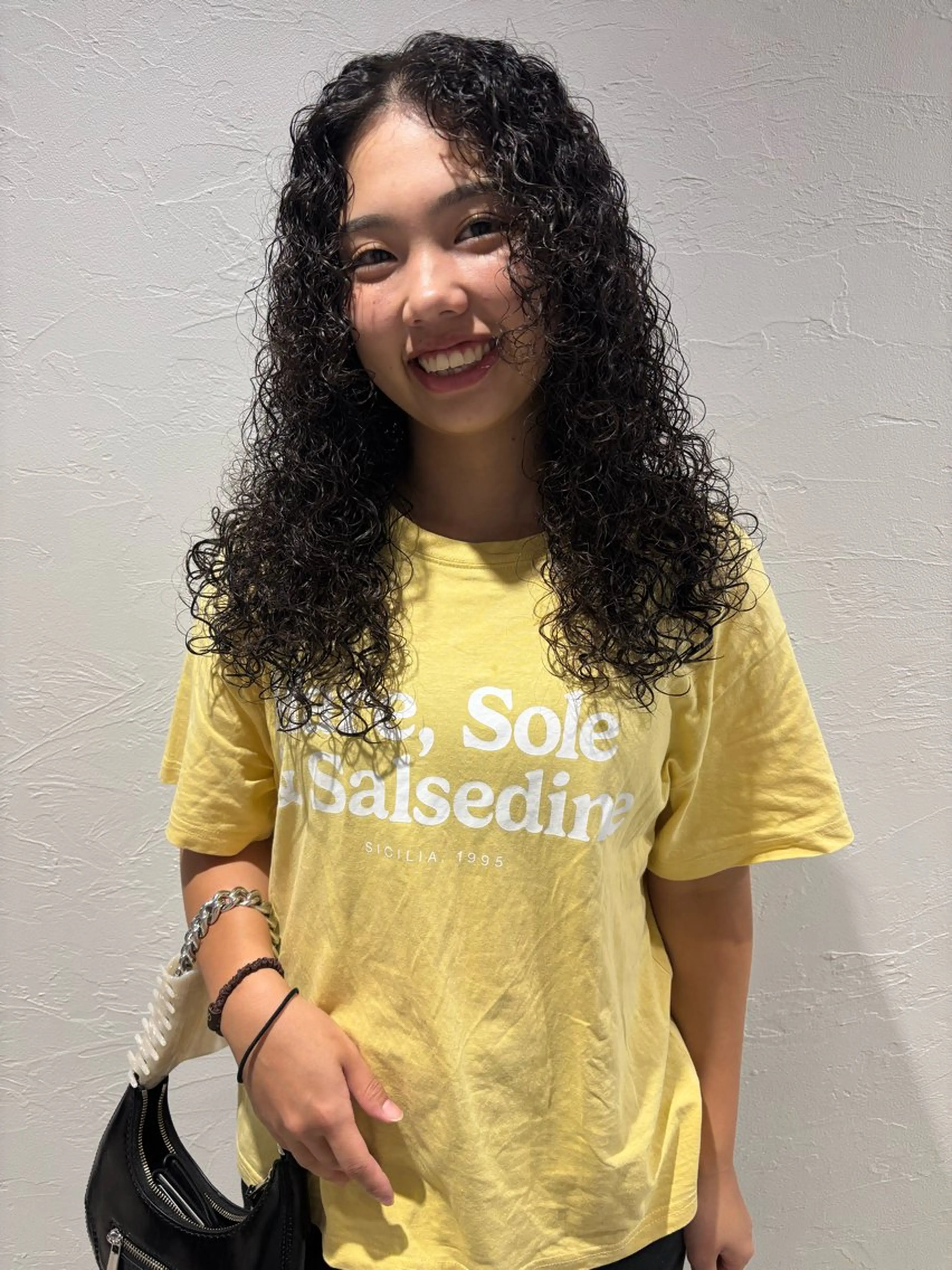 ロング パーマ カット パーマ 大西 柚羽のヘアスタイル