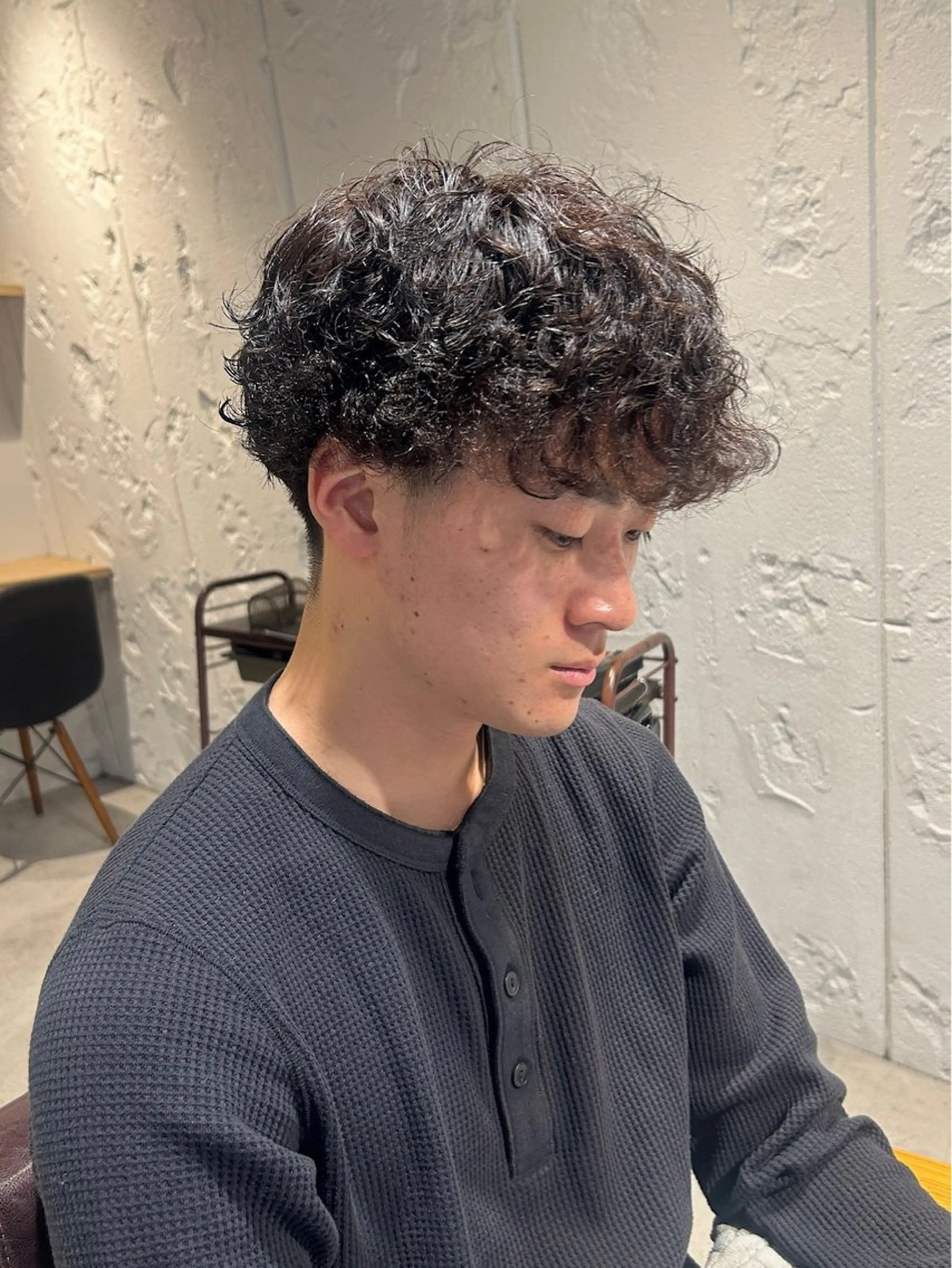 パーマ メンズ カット パーマ カットモデル募集中 🪐✩ 大久保 那奈のヘアスタイル