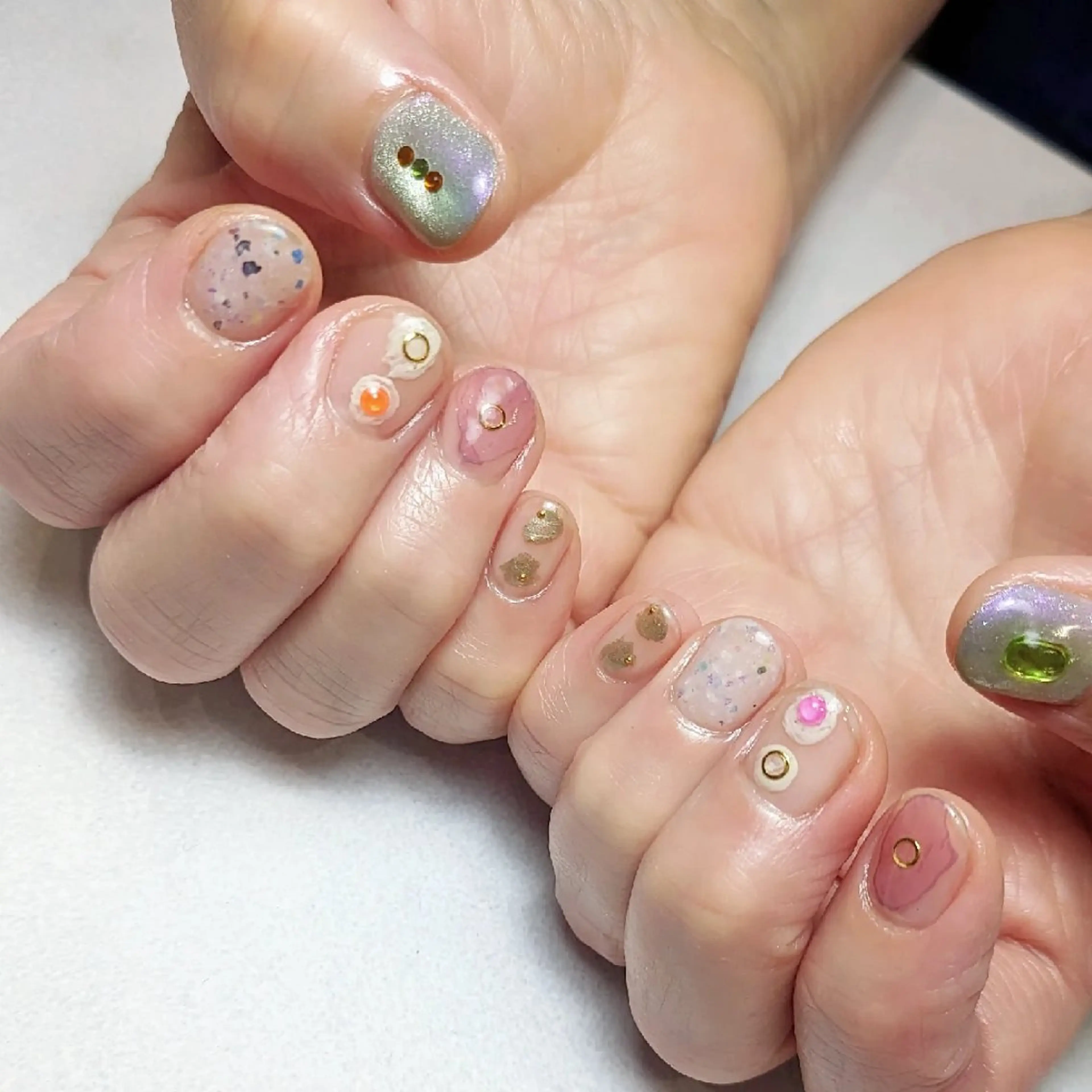 ネイル ショートネイル ハンドネイル フットネイル jolie ISIHARAのネイルデザイン