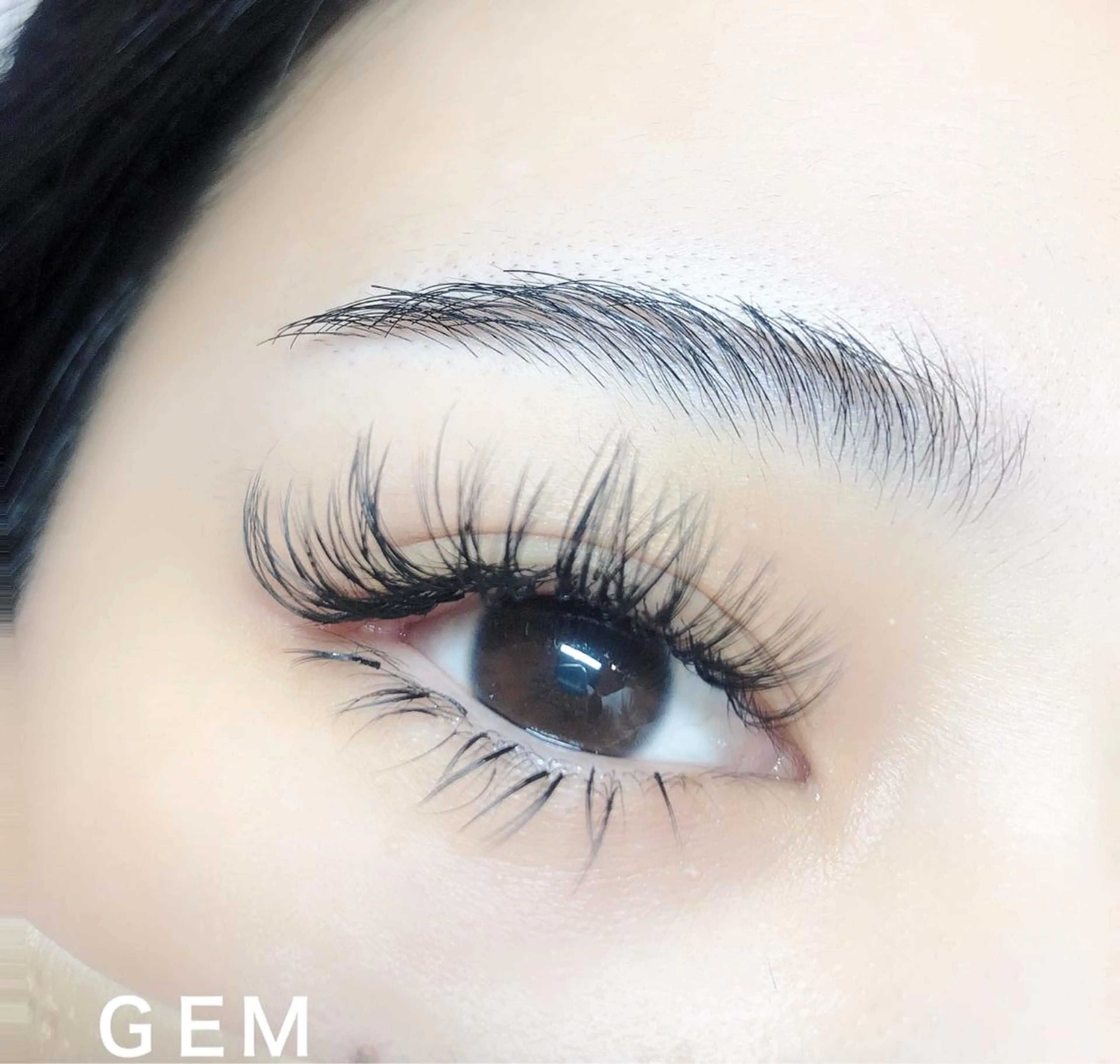 キッズ マツエク・マツパ フラットラッシュ 下まつげエクステ GEM beautyのマツエク・マツパデザイン