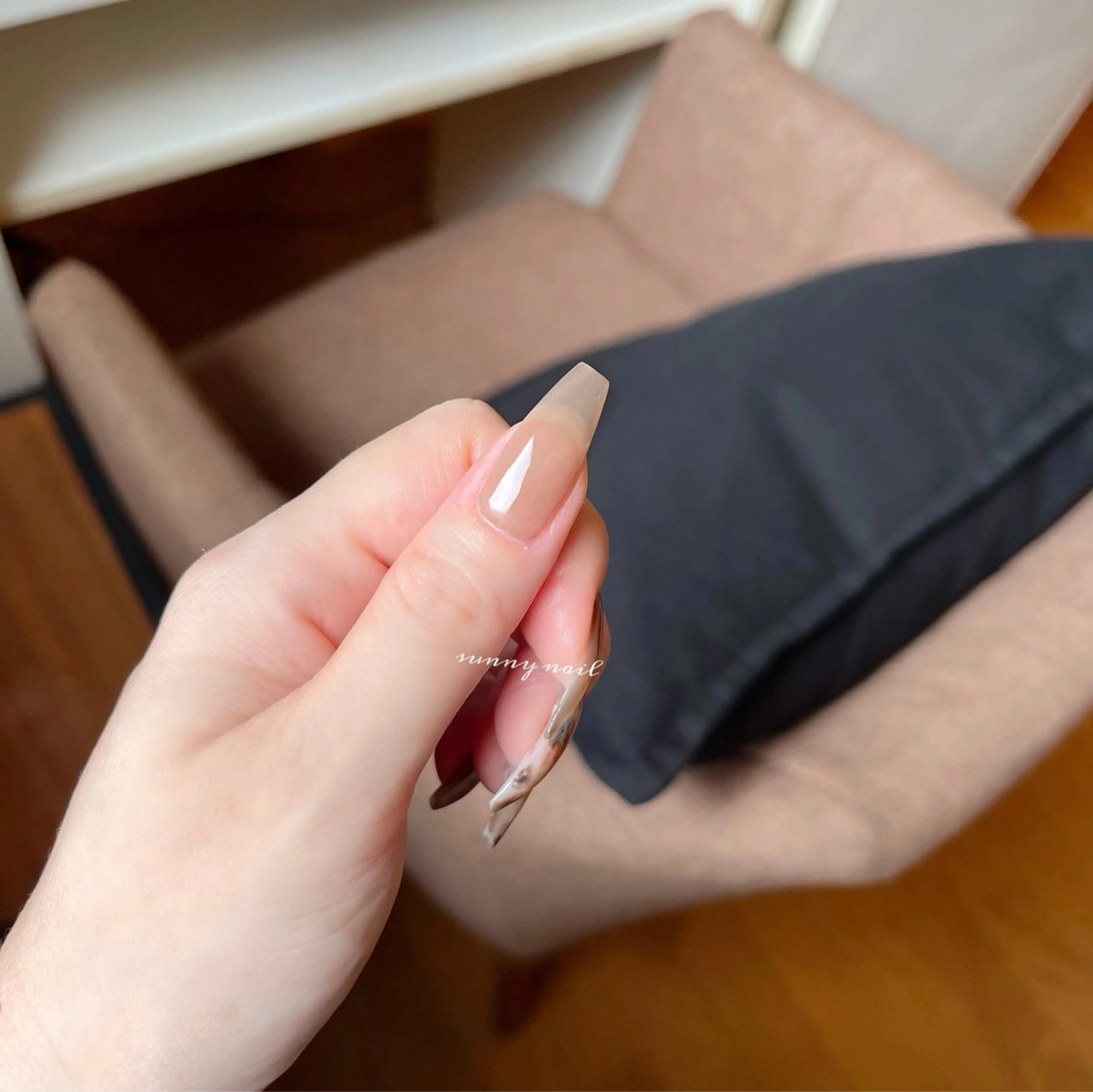 ネイル ブラウン ジェルネイル ニュアンスネイル パラジェル sunny nailのネイルデザイン