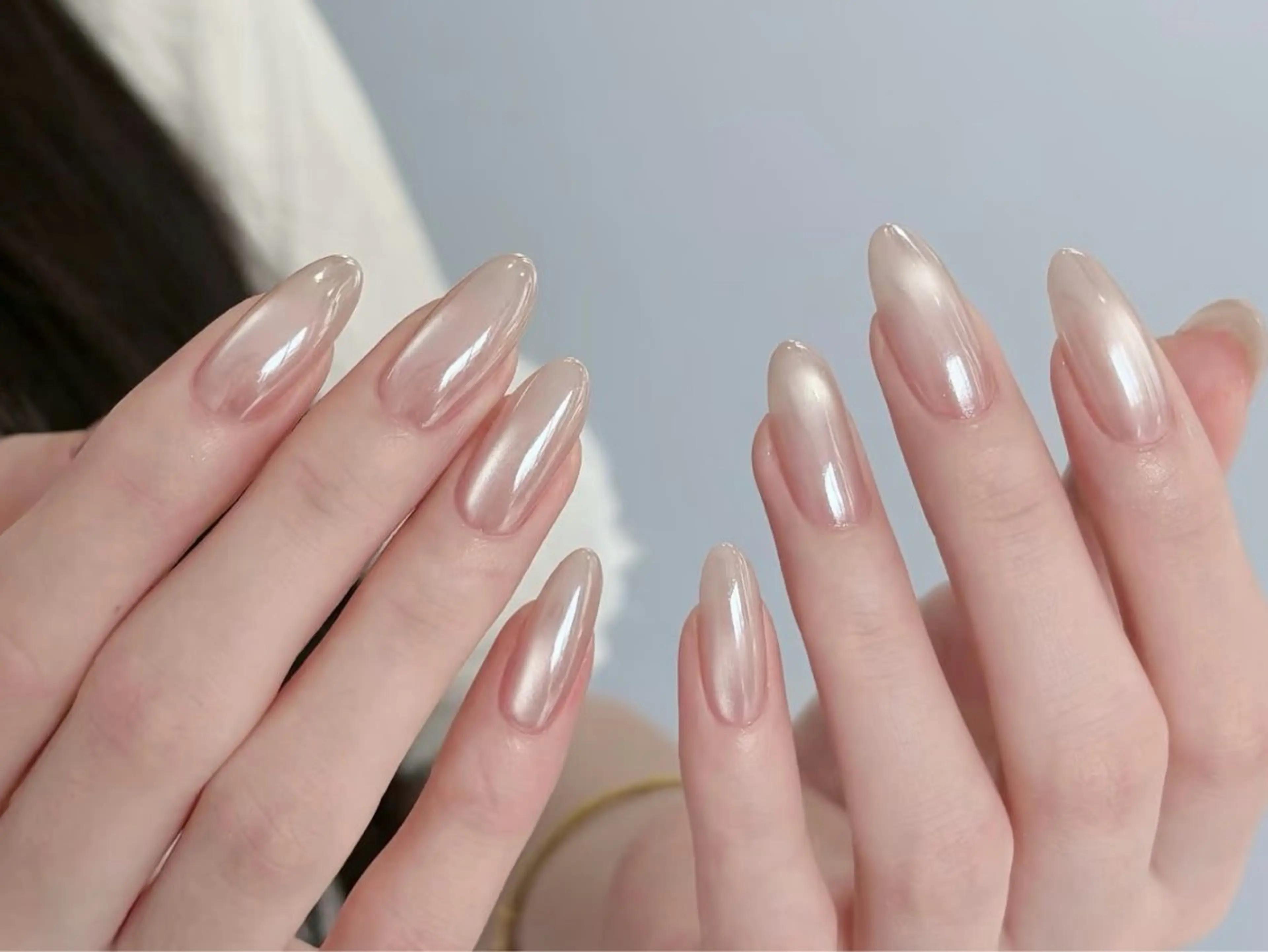 【ワンホンネイル】♪うるうる🎀ミラーマグネットワンカラー🎀の写真