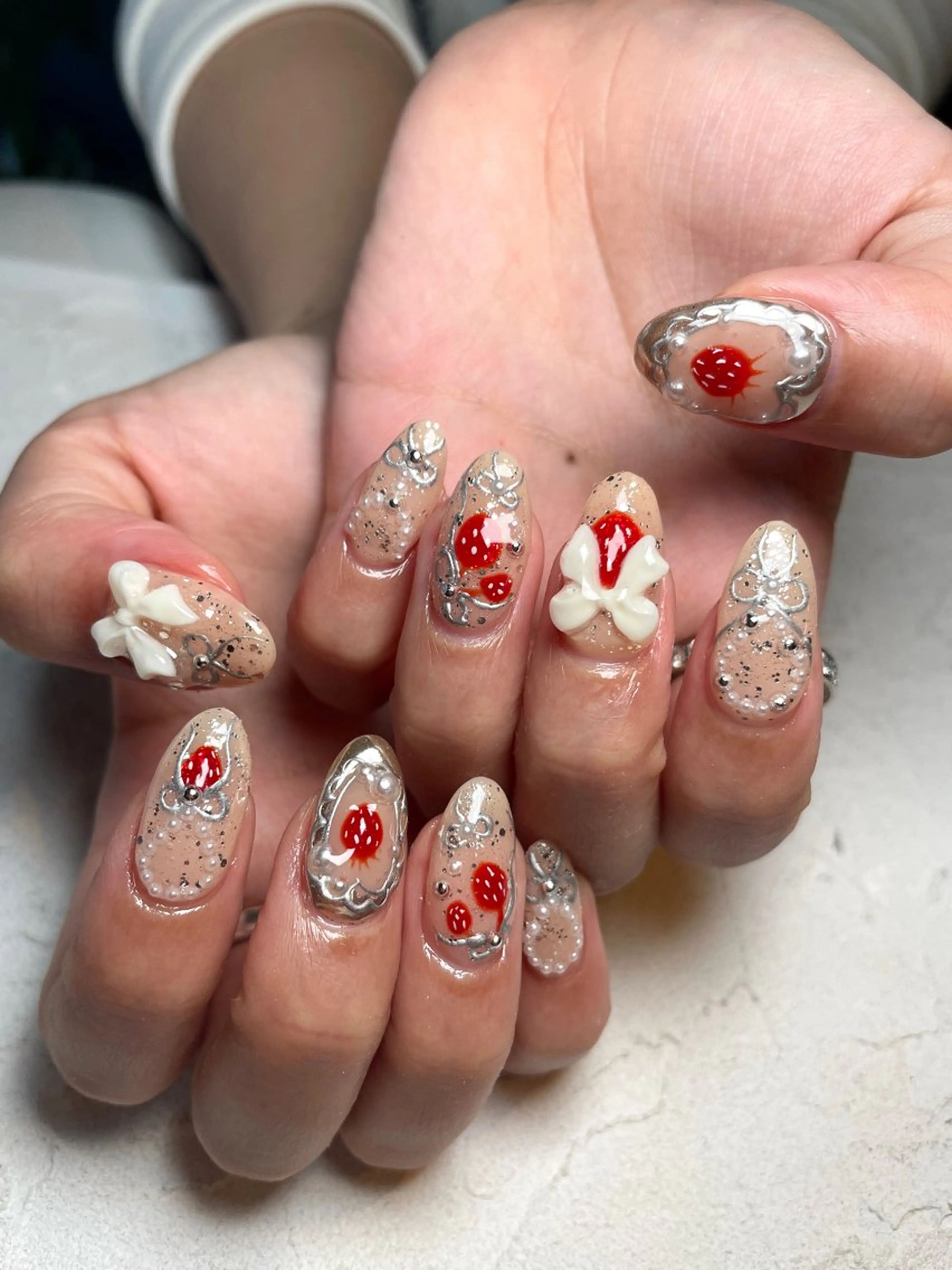 ネイル バレンタイン Nail salon Euphoriaのネイルデザイン