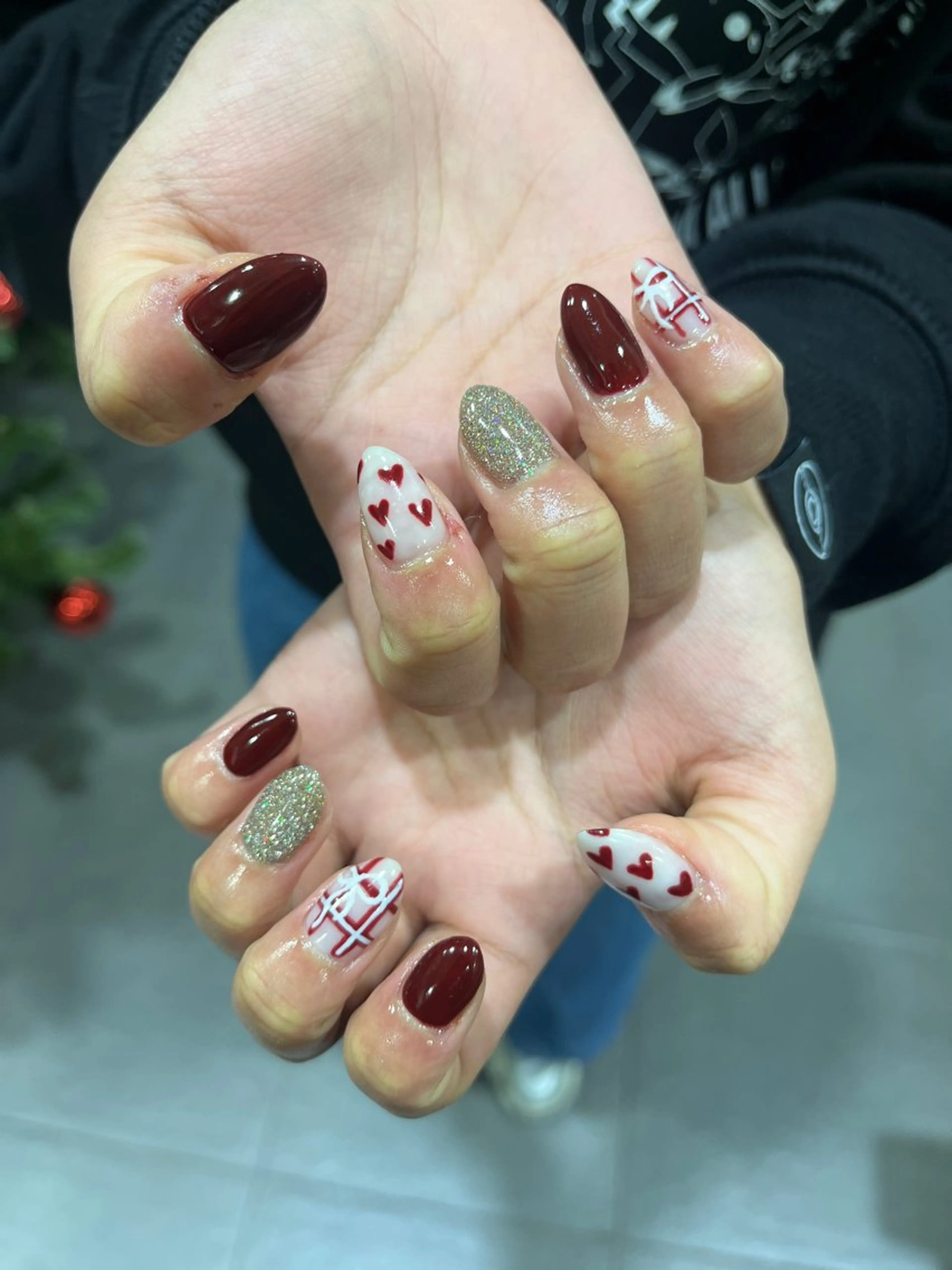 ネイル ハンドネイル waka❤️✨ レイヤーボブ/エクのヘアスタイル