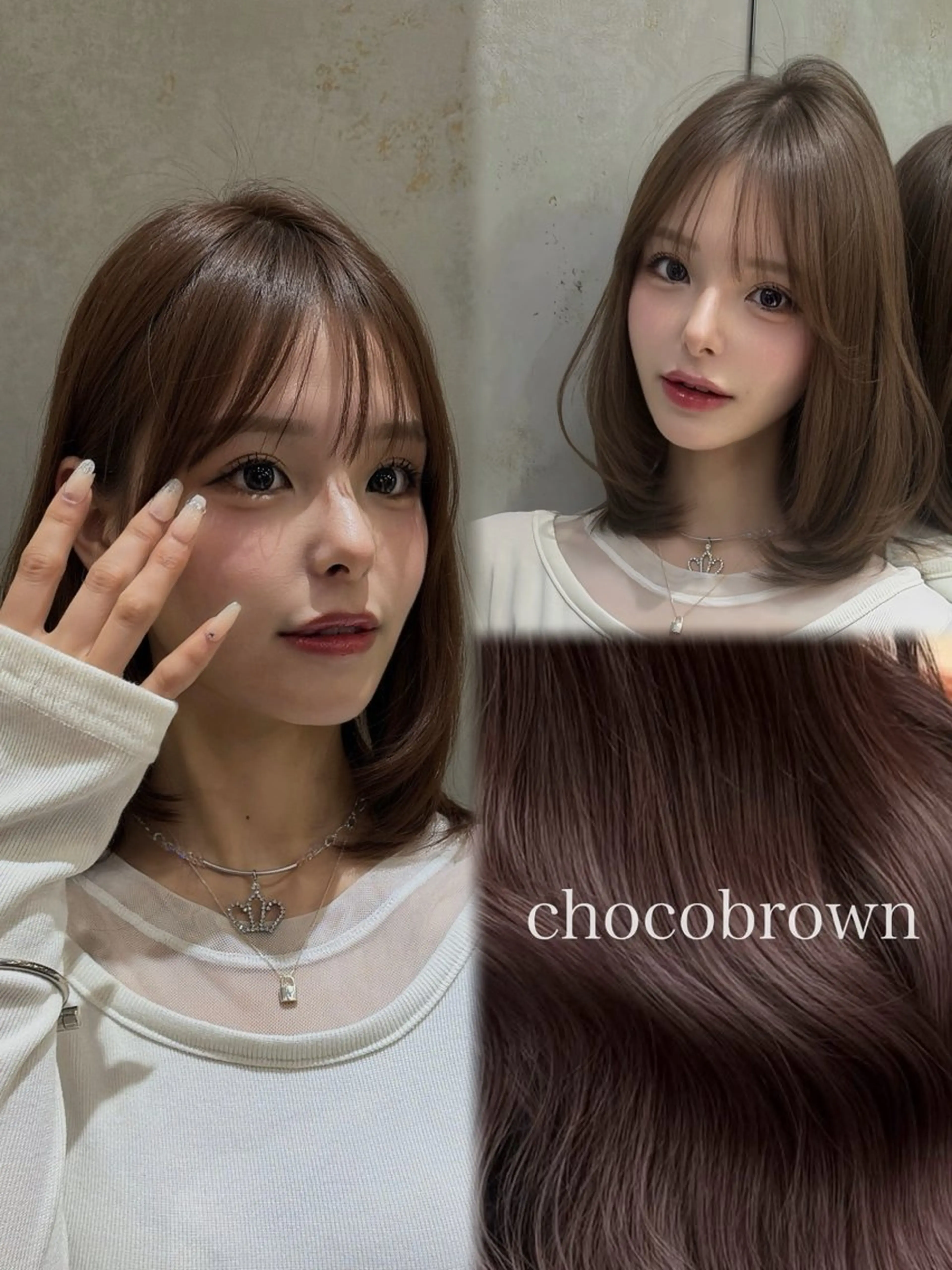 ミディアム Ma Cherie by Lond所属・としき/韓国/透明 感カラー/レイヤーのヘアスタイル