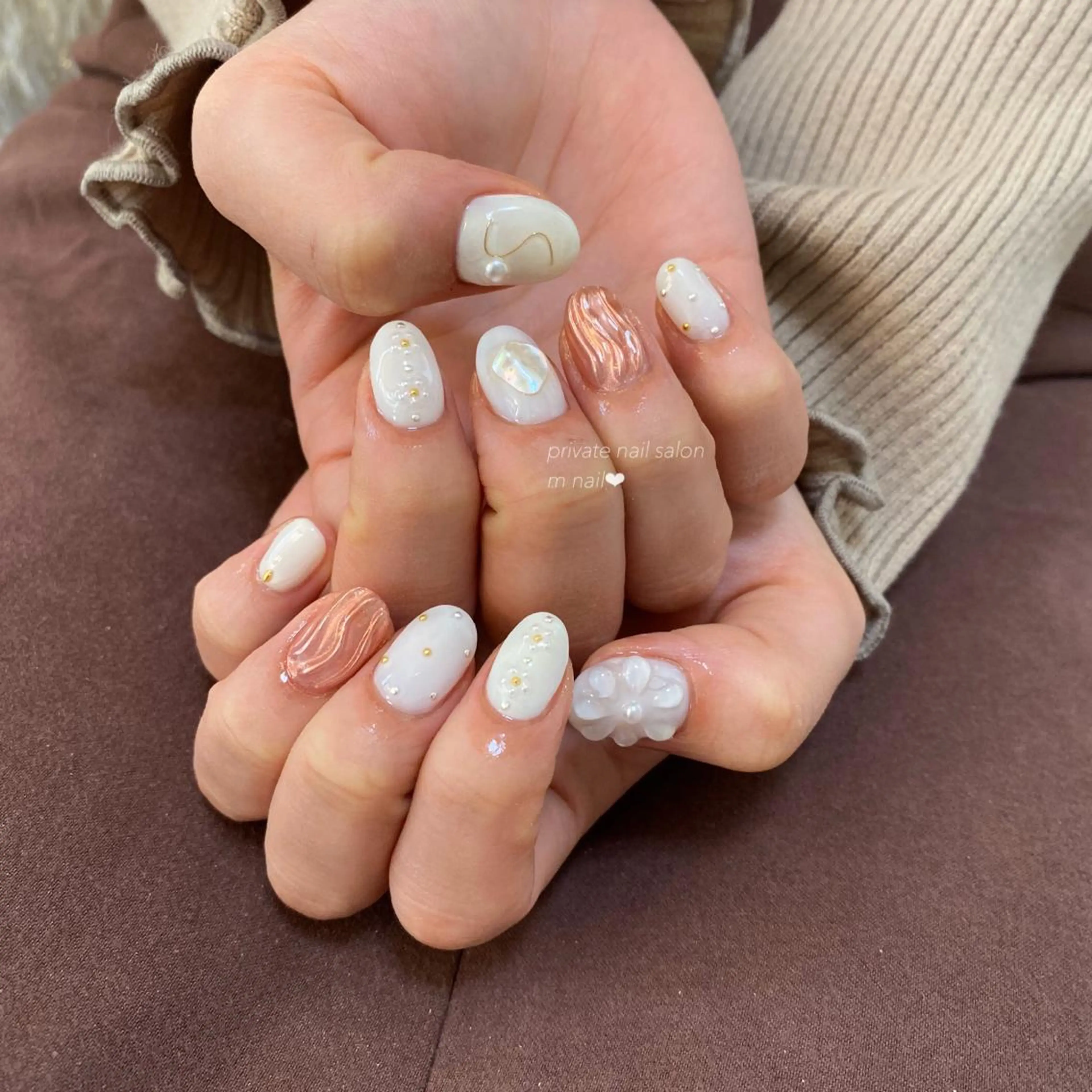 ネイル 持ち込み ハンドネイル 小河原 舞のネイルデザイン