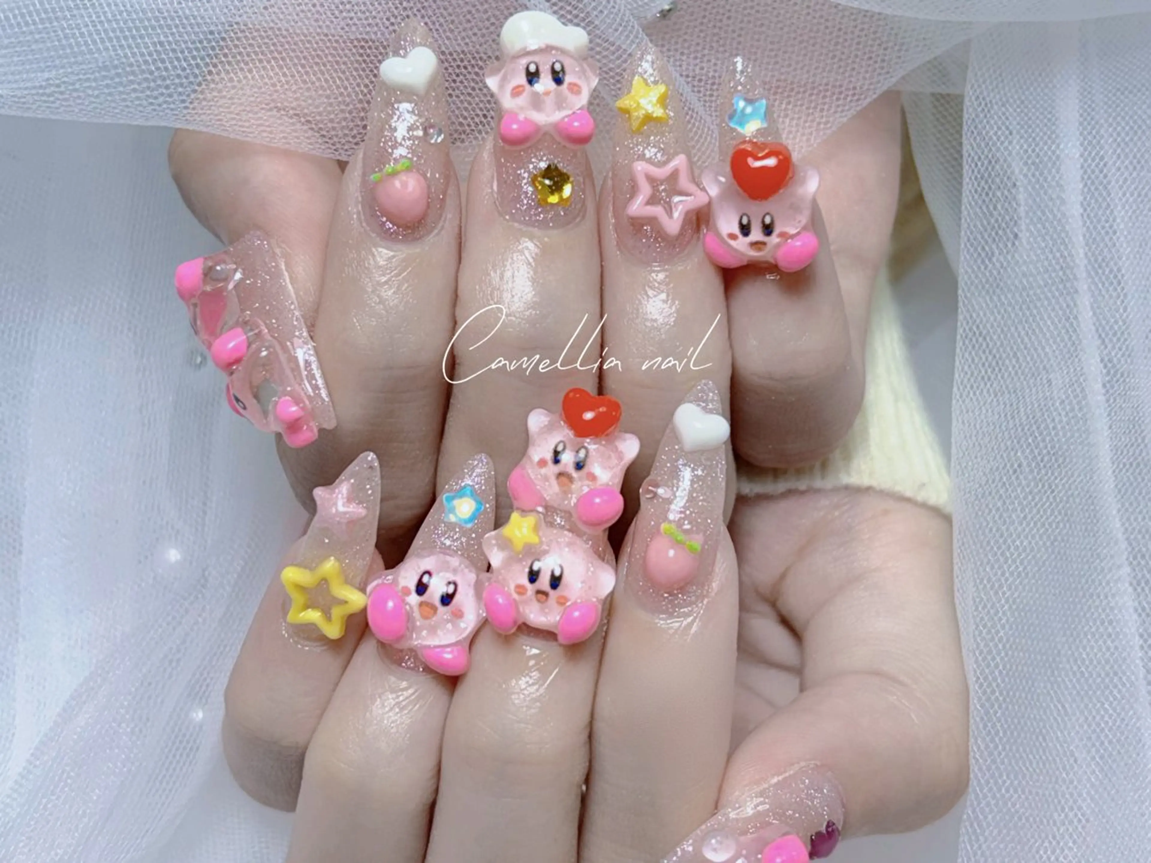 ネイル Camellia 長さだし& デザインのネイルデザイン