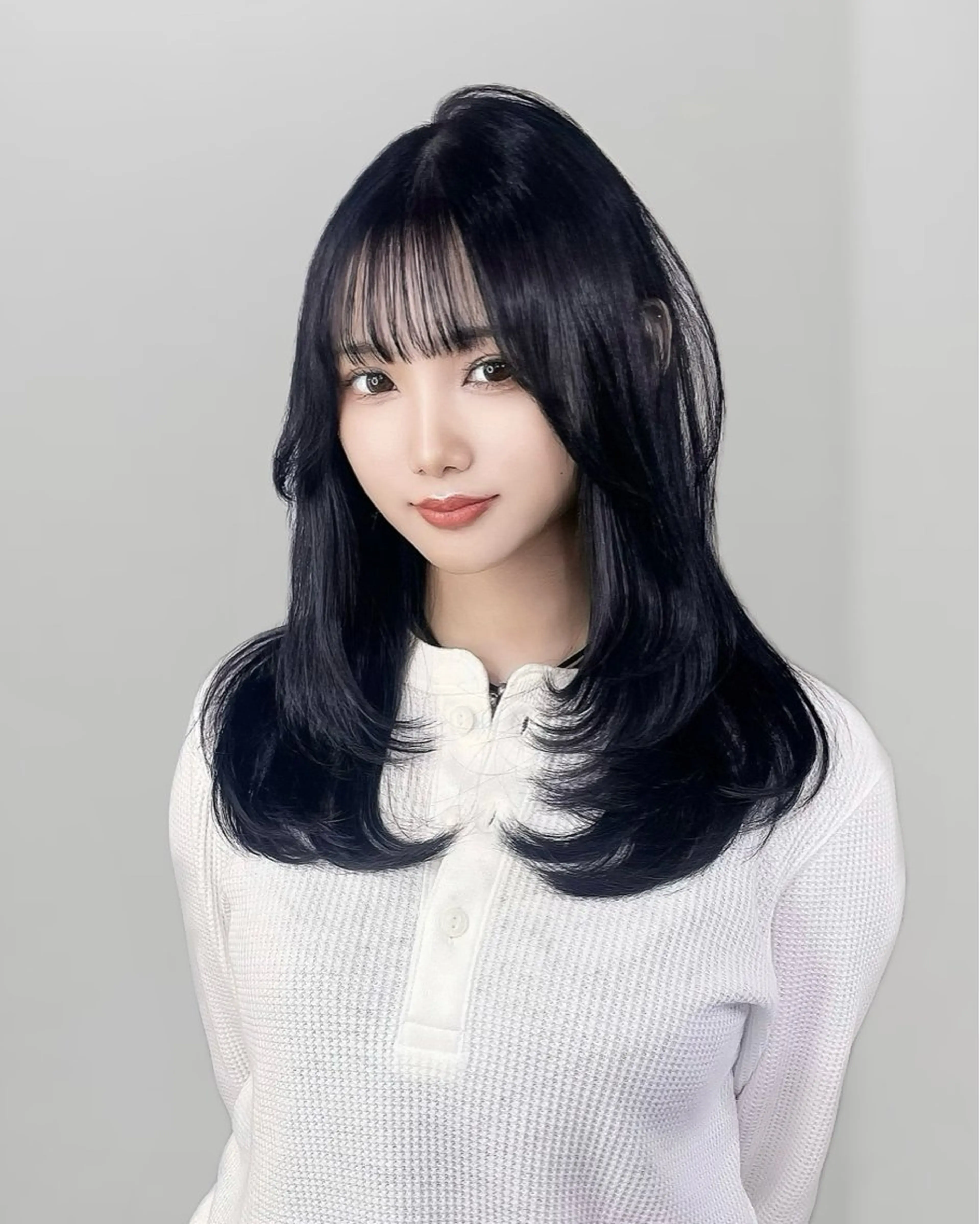 ロング カラー カット ヘアカラー トリートメント Ryoichi⛓️ 韓国ヘア/ハイトーンのヘアスタイル