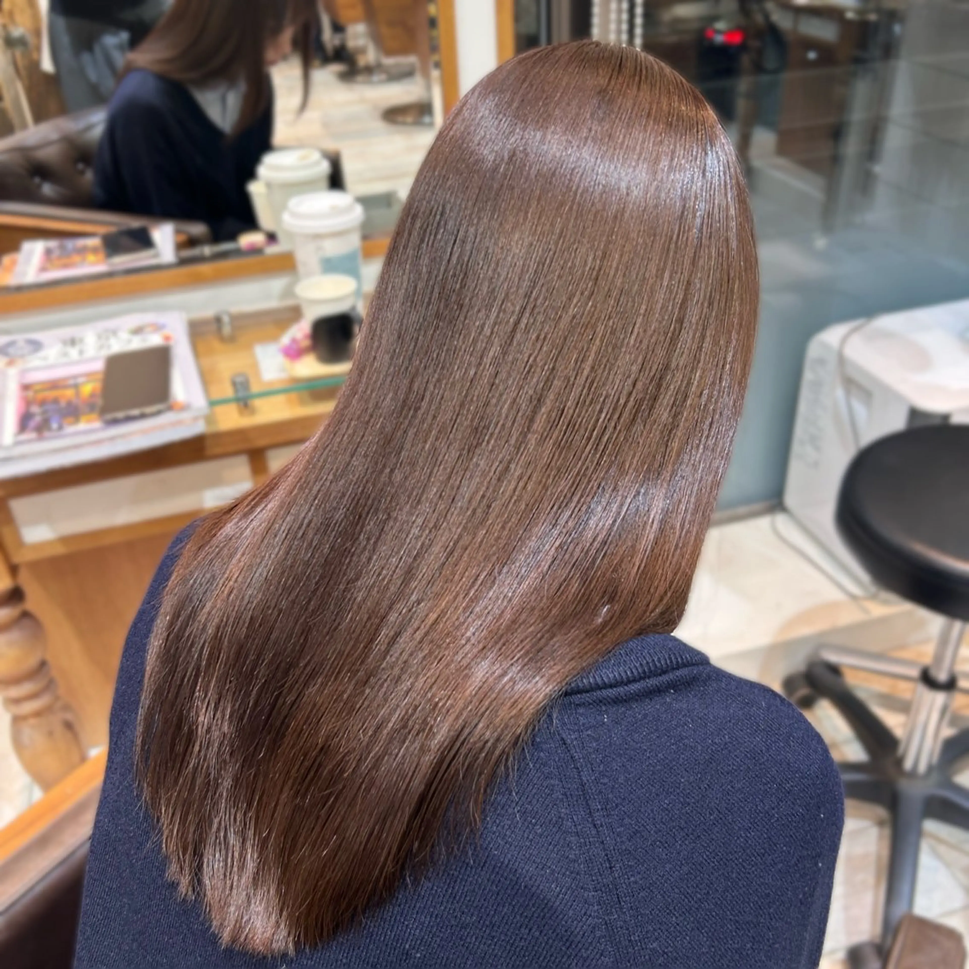 セミロング カラー Rion/渋谷 /ブリーチなしカラーのヘアスタイル