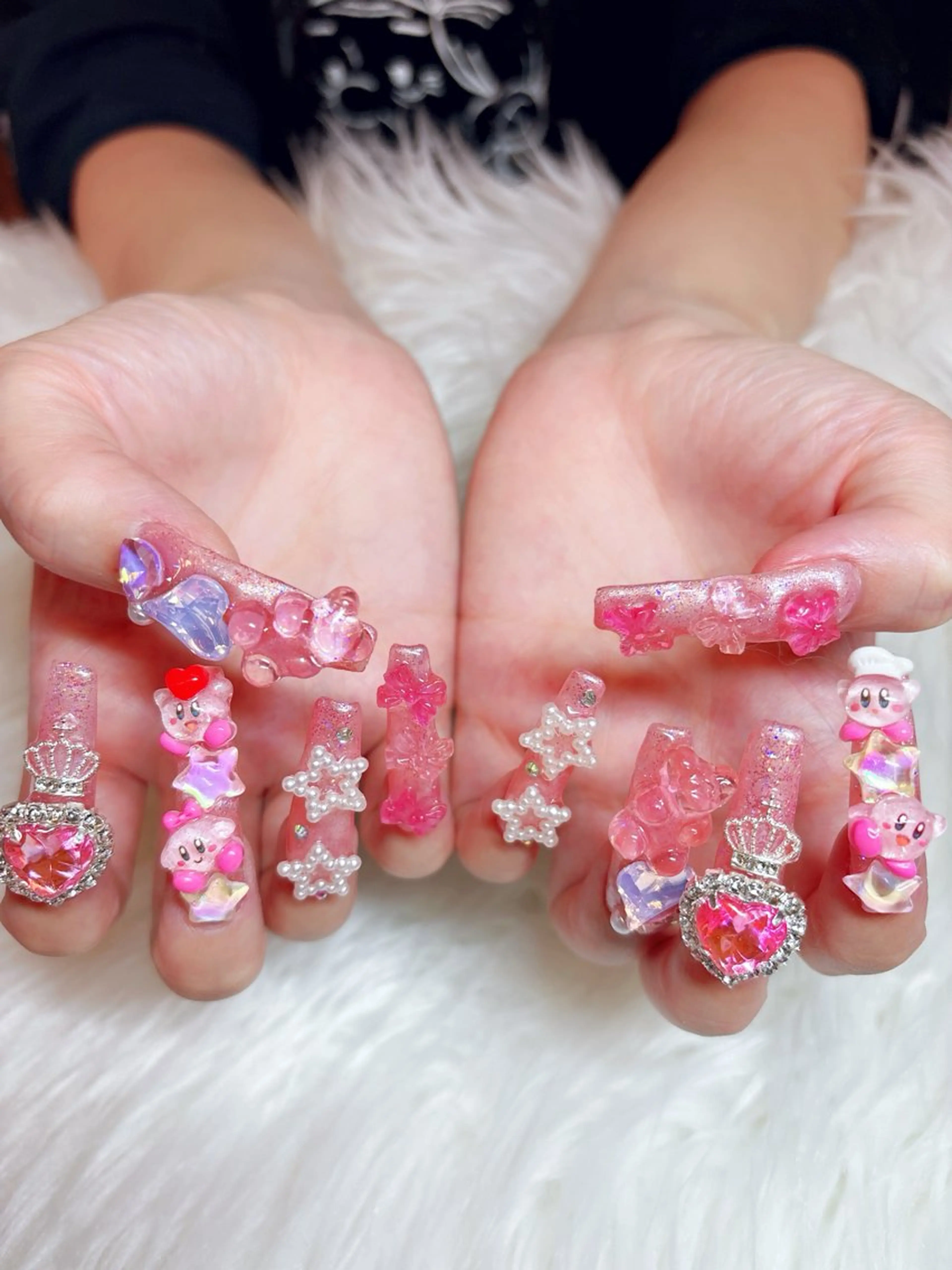 10本長さ出し(ジェル、チップ)+キャラクターパーツ乗せ放題の写真