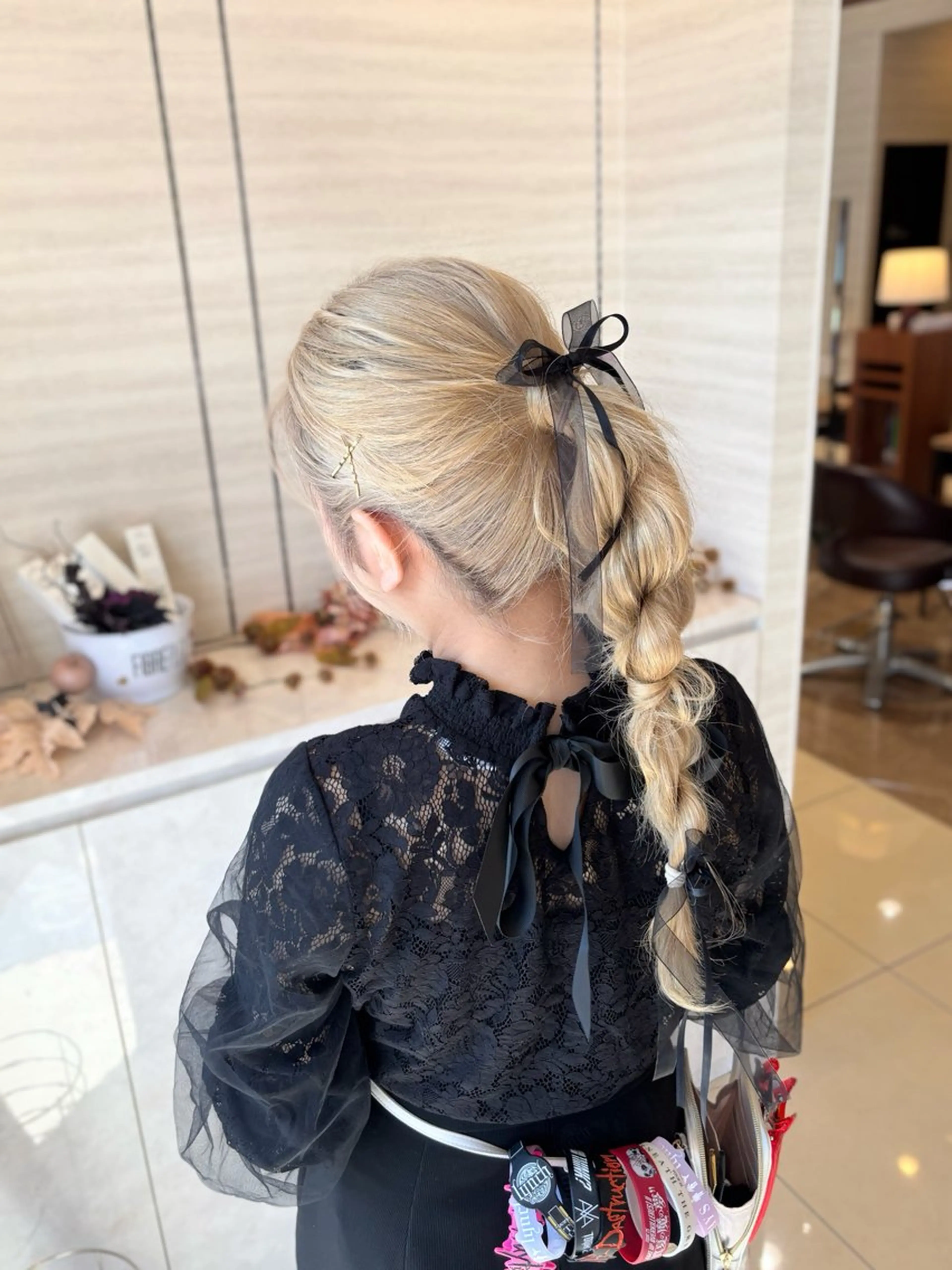 ヘアアレンジ ポニーテール ヘアセット まい 静岡インター通りのヘアスタイル