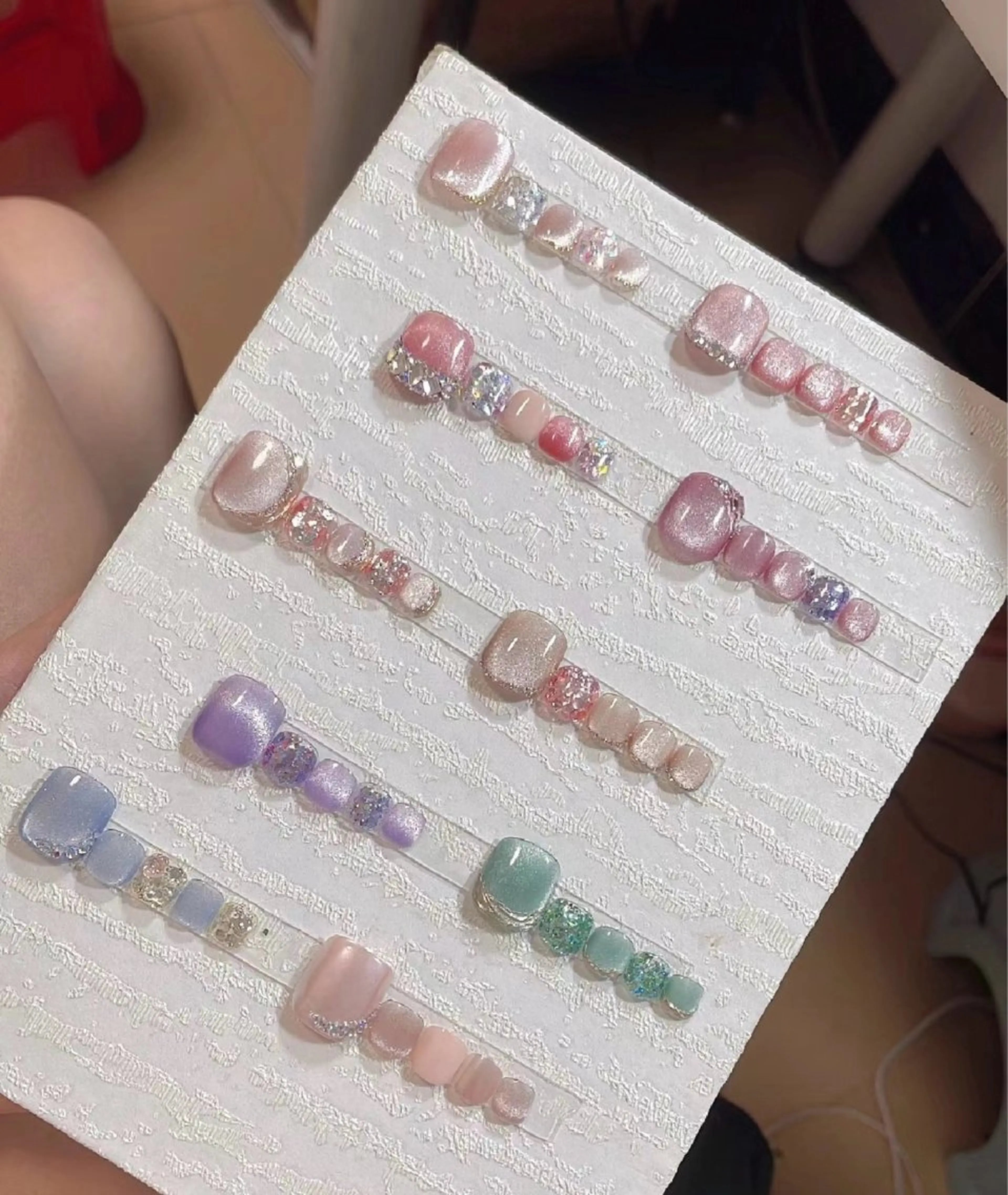 ショート めぐみのネイルサロン スタッフ練習のネイルデザイン