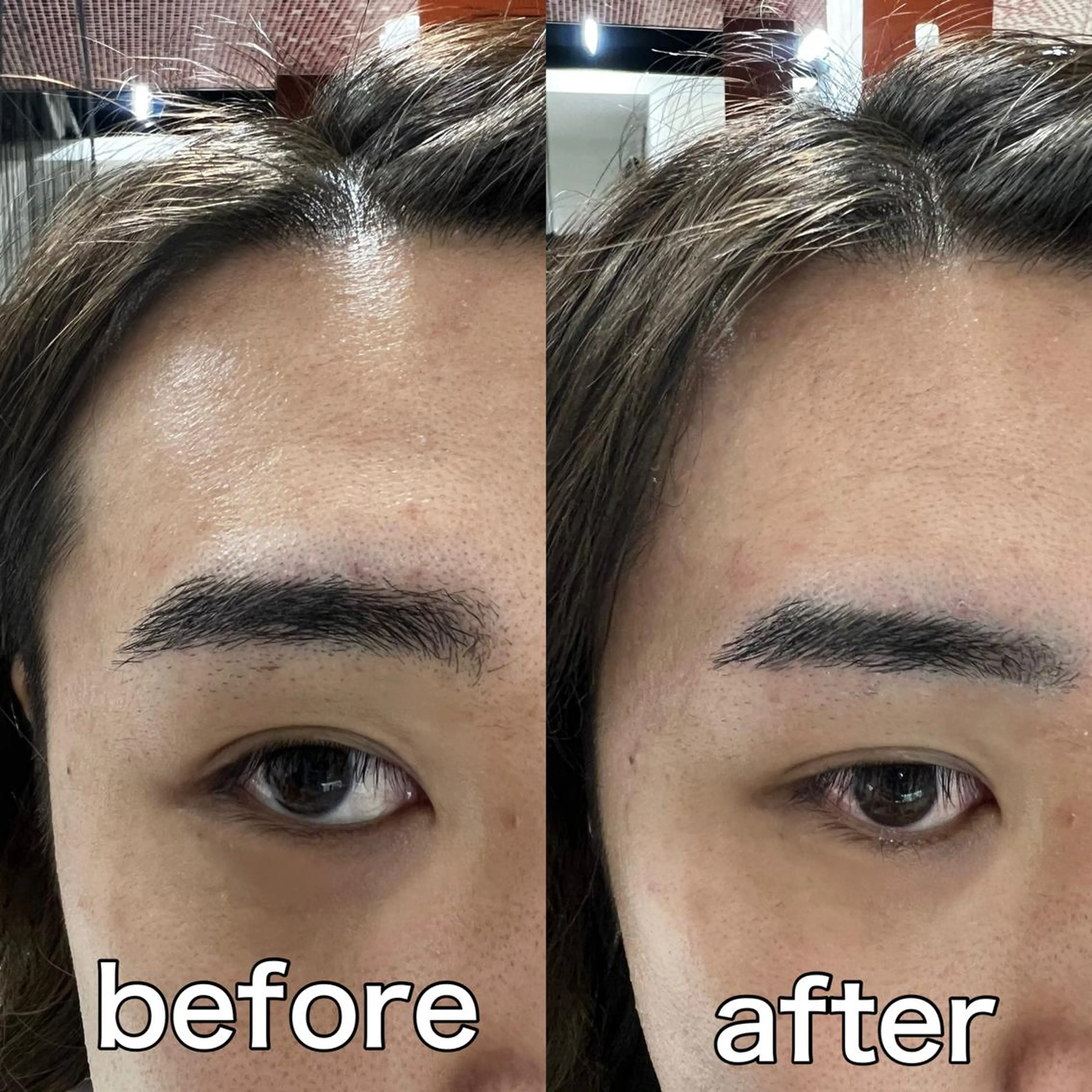 アイブロウ 眉毛ワックス脱毛 メンズ＆髪質改善縮毛 矯正【平山🔥拓哉】のヘアスタイル
