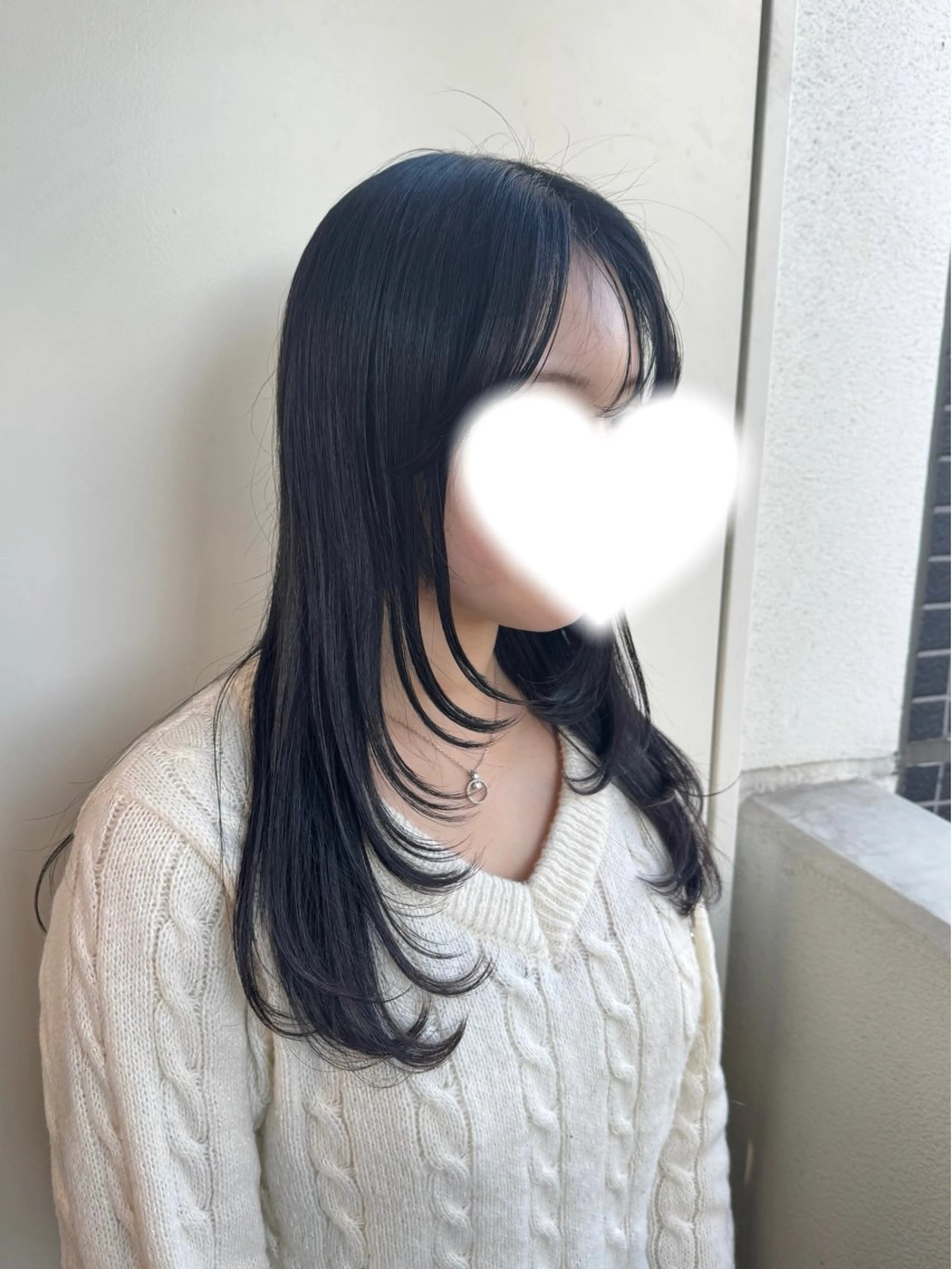 ロング レイヤーカット カット 縮毛矯正/エクステ ヘアアレンジ/ひふみのヘアスタイル