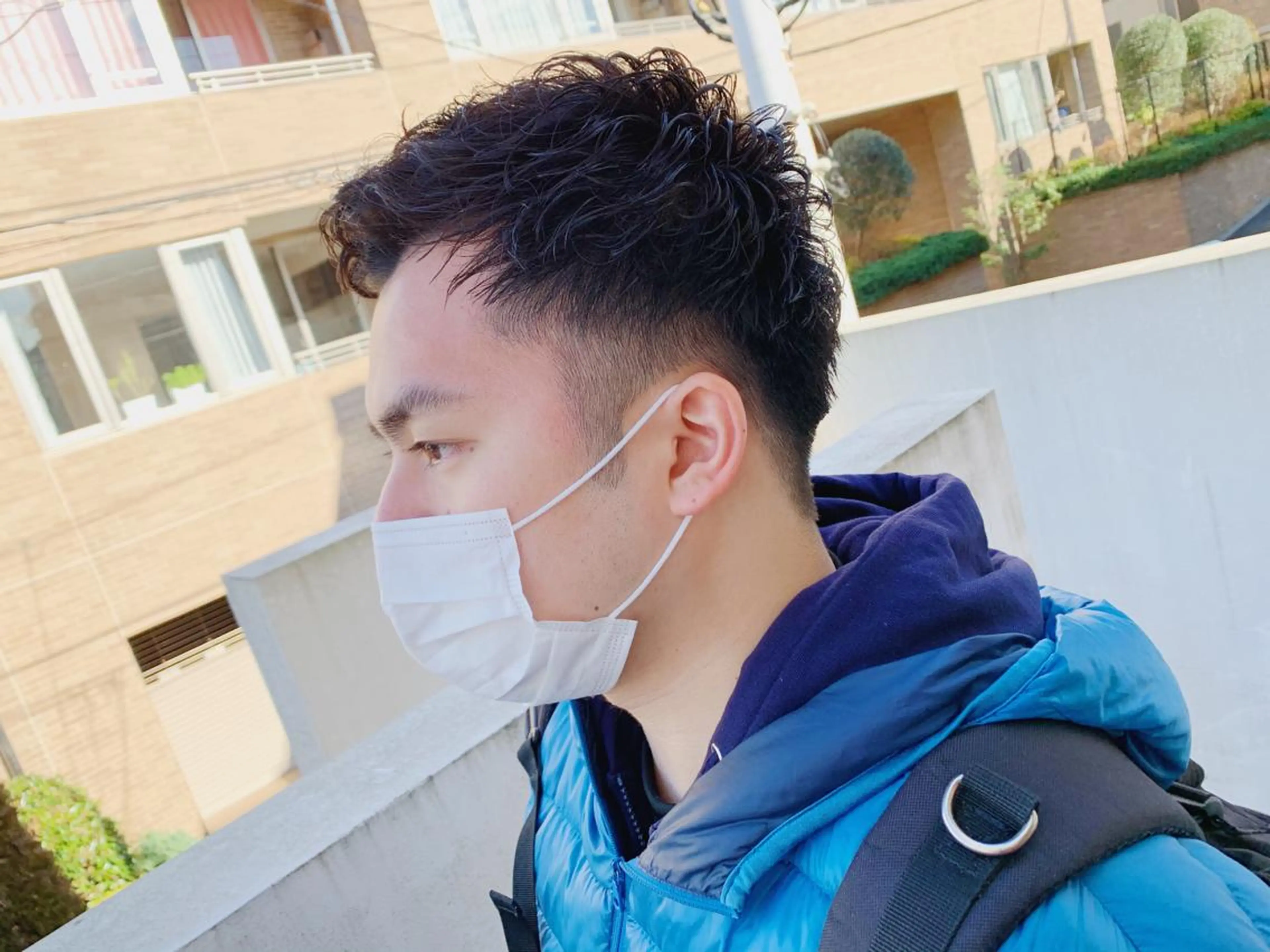 ショート パーマ メンズ タカハシ ハヤトのヘアスタイル