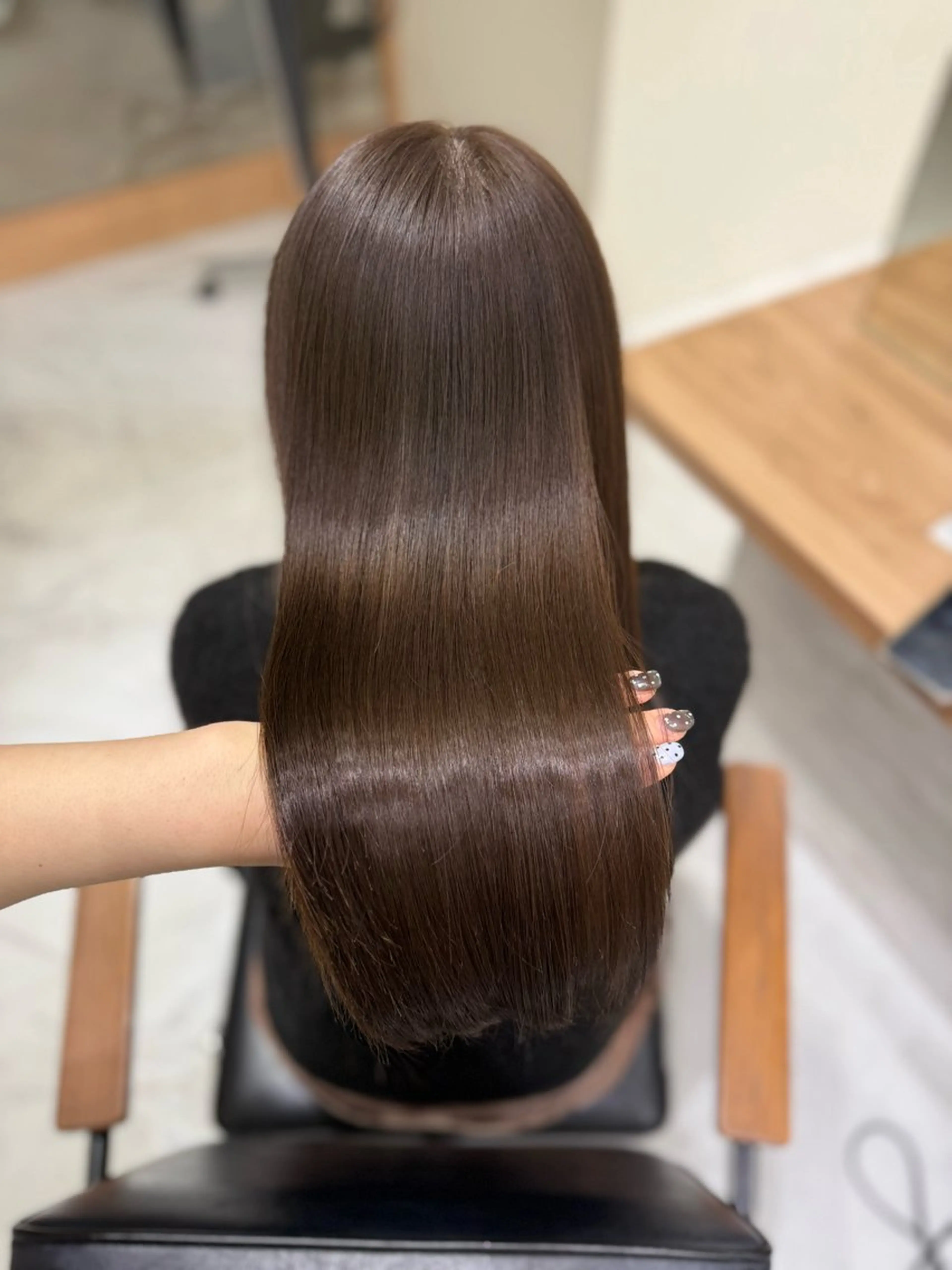 ロング カラー ベージュカラー ブラウンカラー カット ヘアカラー 柔らかレイヤー× 透け感カラー/SUのヘアスタイル