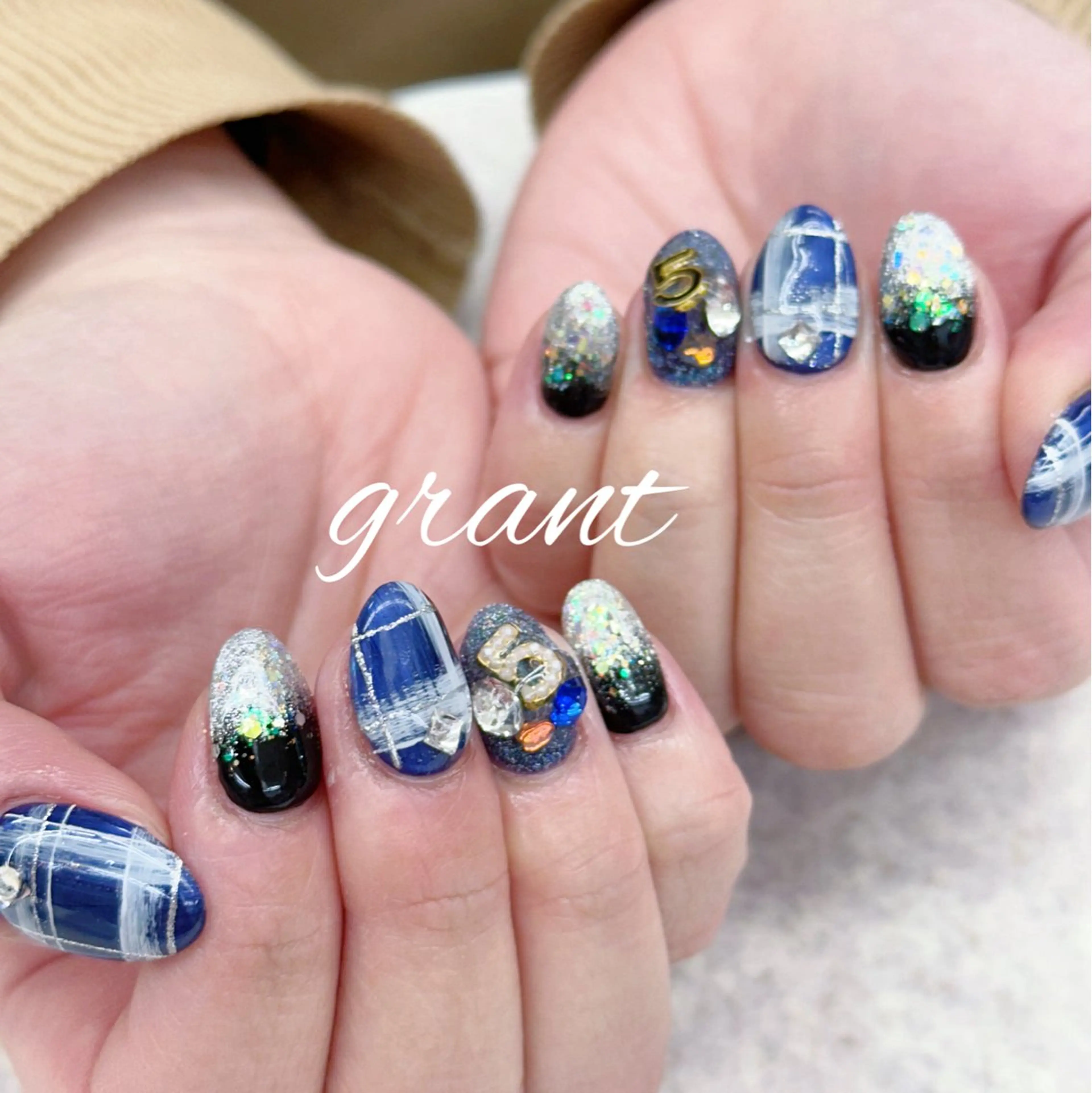 ネイル マグネットネイル ハンドネイル nailsalon grantのネイルデザイン