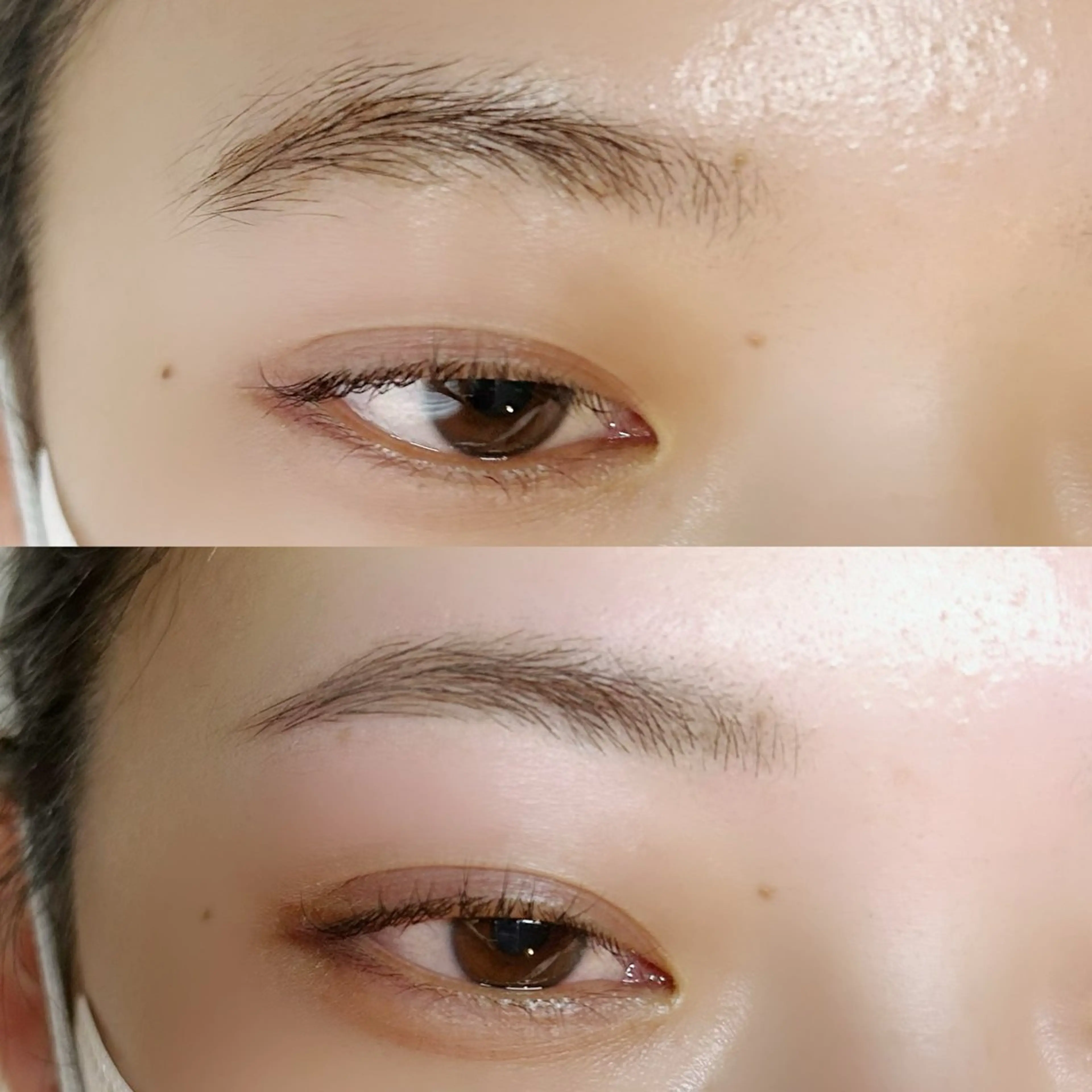 アイブロウスタイリング【ワックス脱毛+毛量調整】の写真
