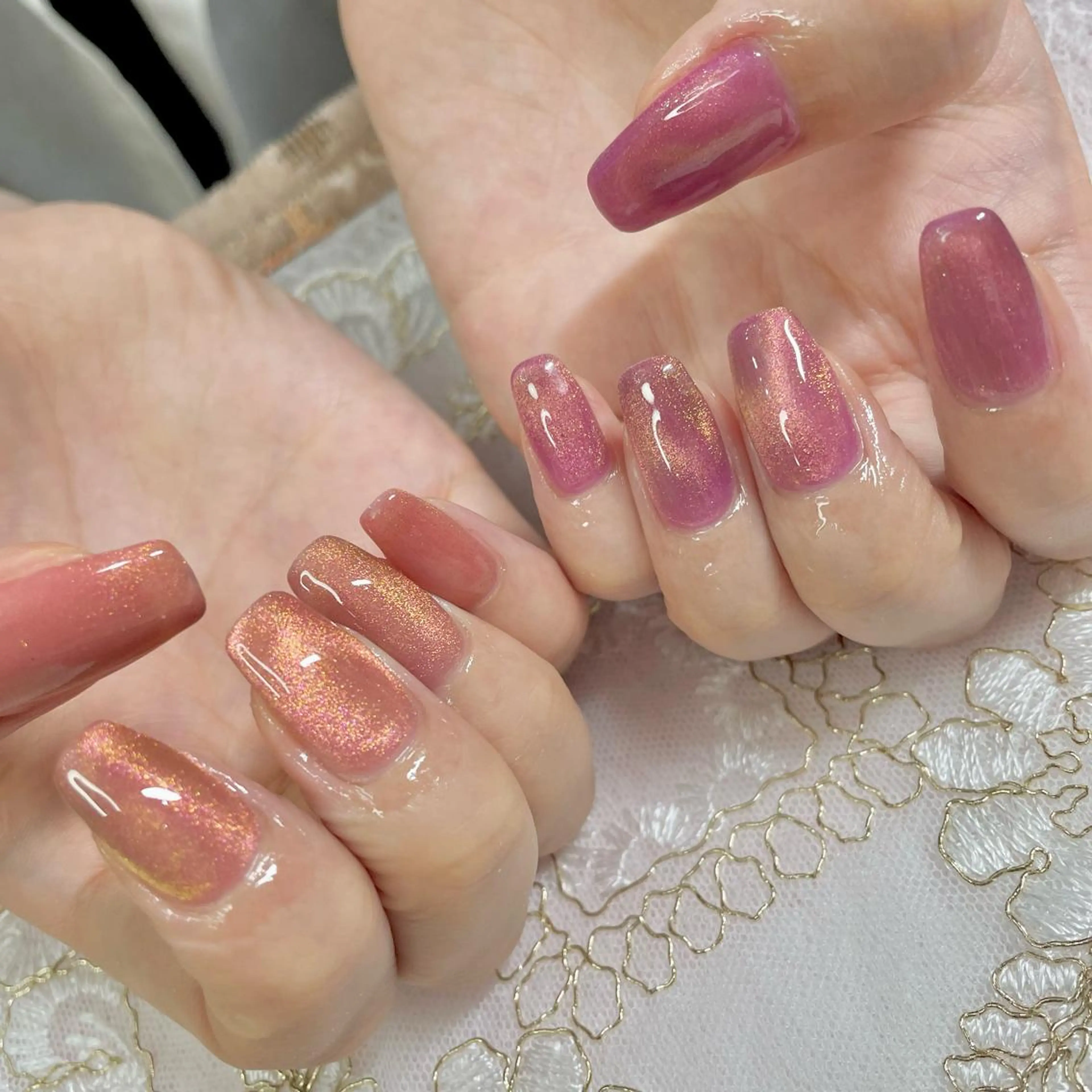 ネイル ジェルネイル マグネットネイル ハンドネイル J terrace Nailのネイルデザイン