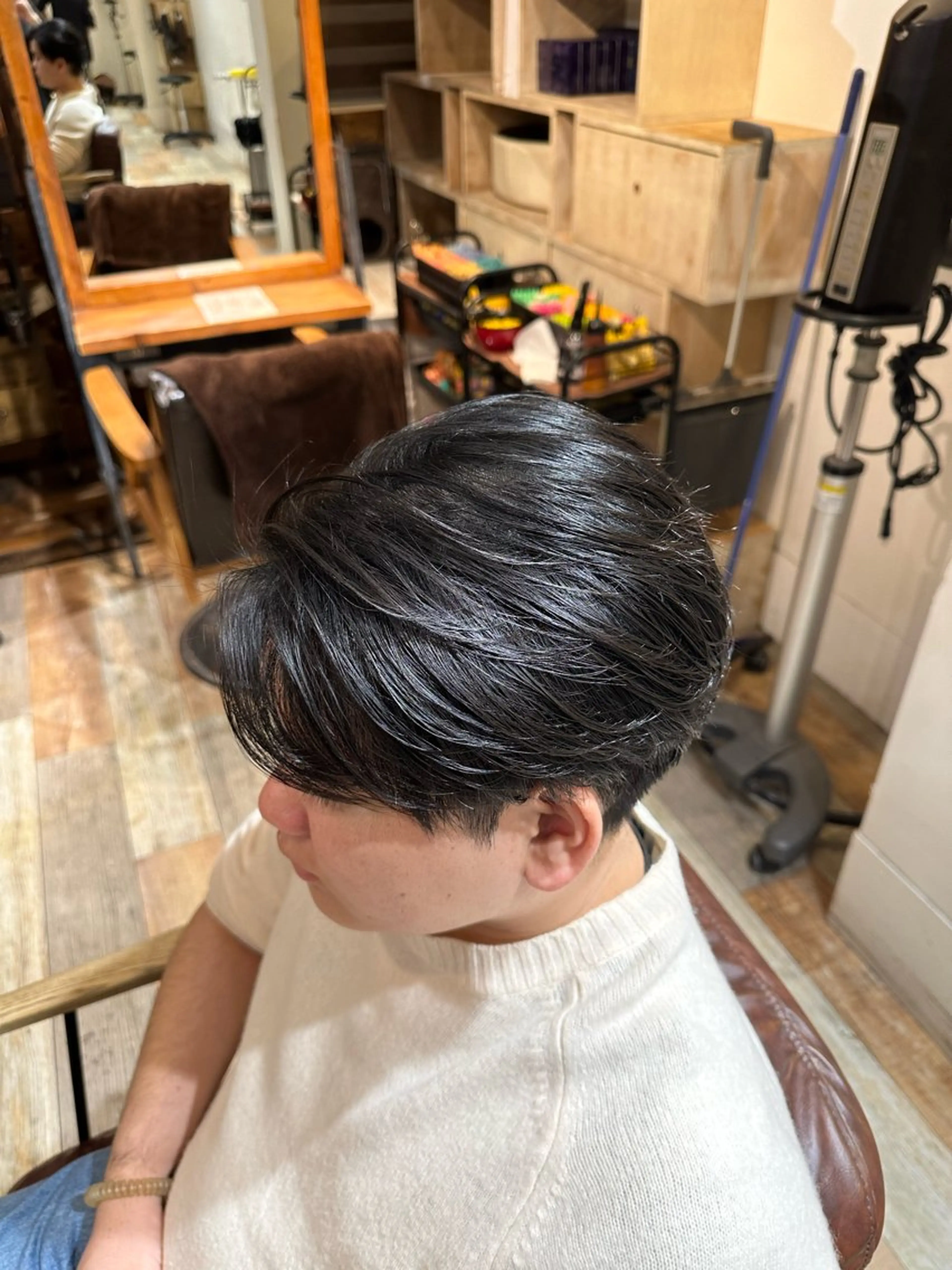 【メンズ限定】似合わせカット+フェザーパーマ✨️の写真