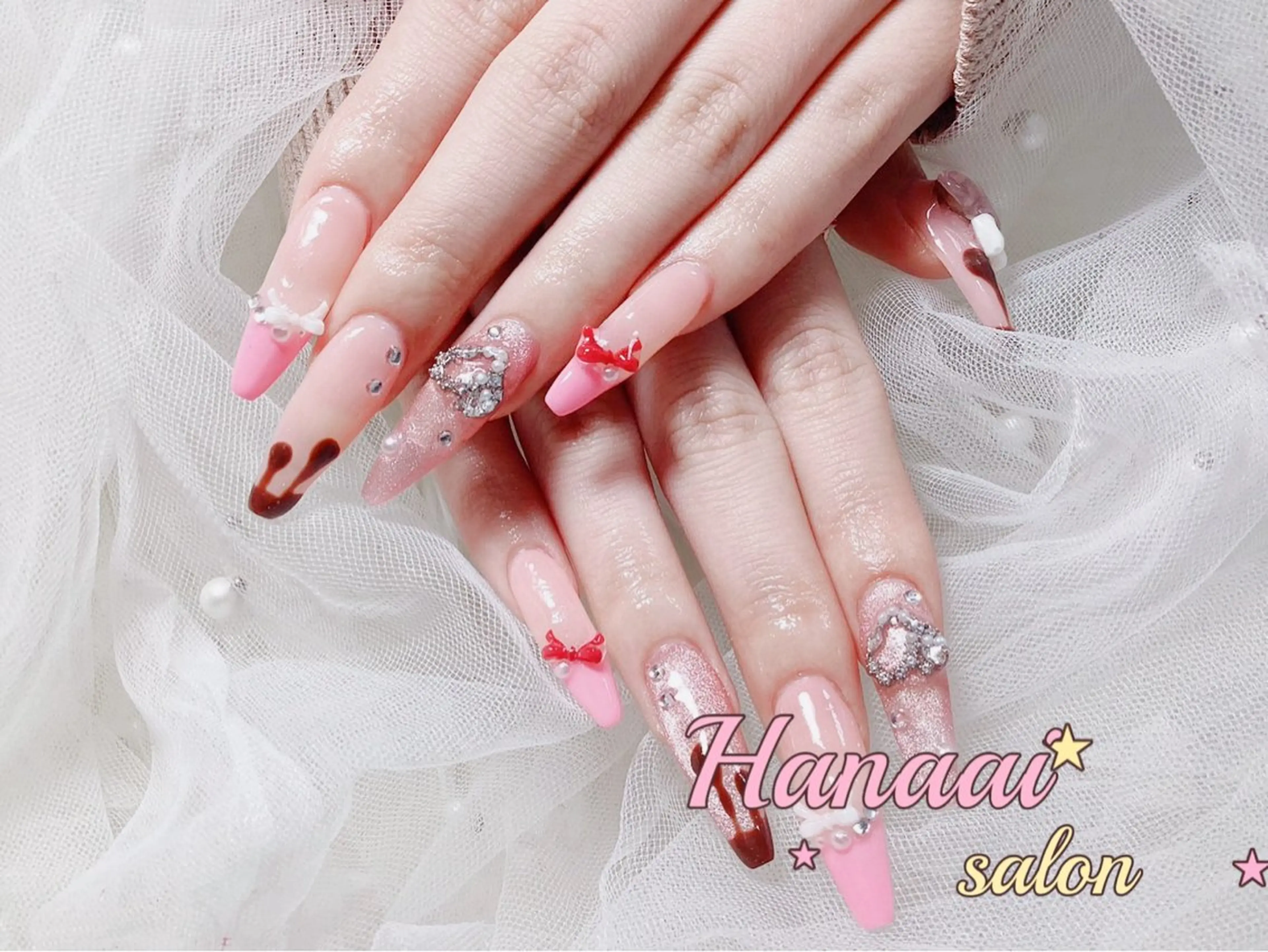 ネイル スカルプネイル ハンドネイル 西村 華蓮のネイルデザイン