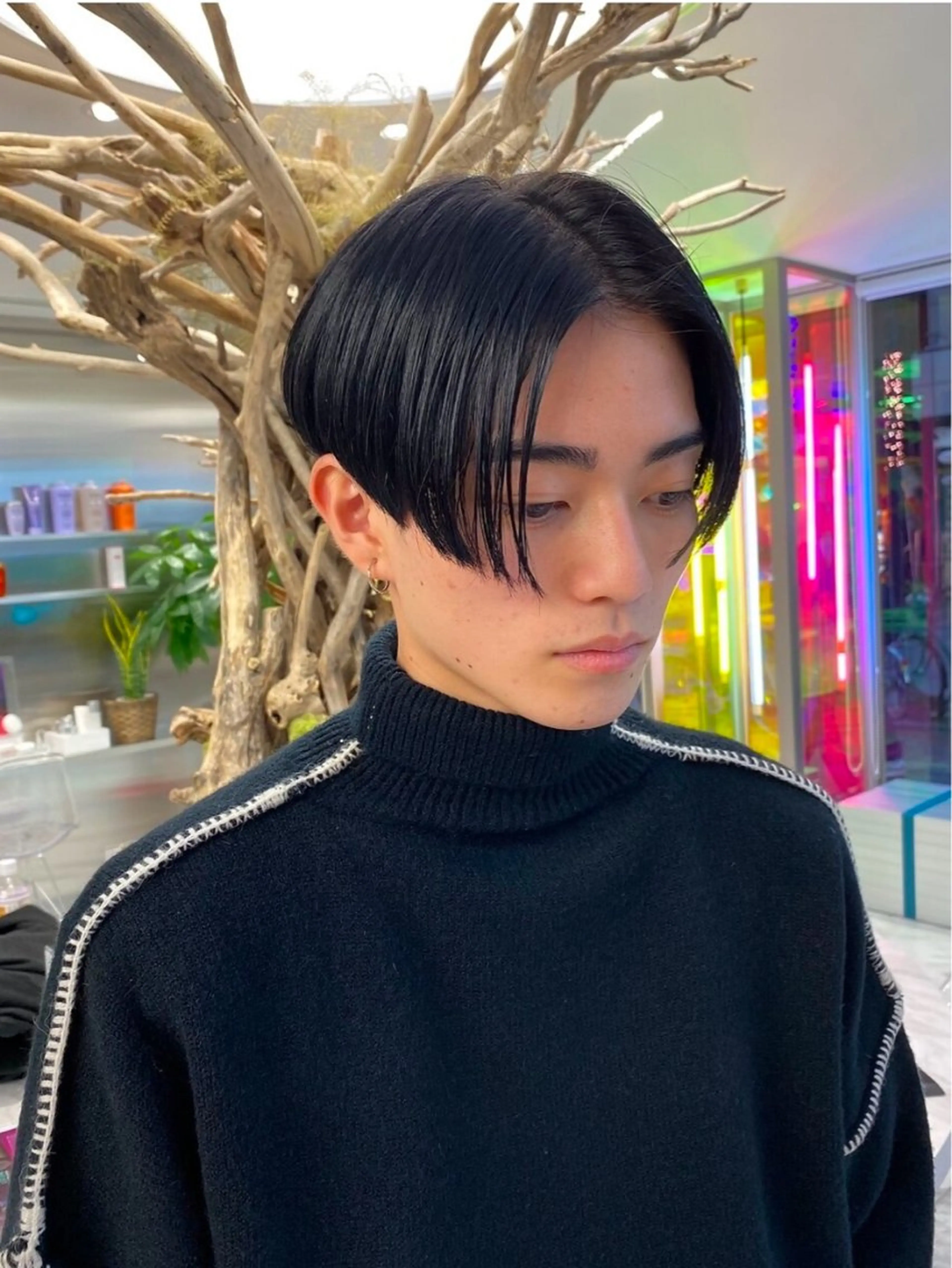 【曲がる縮毛矯正】メンズカット＋酸性ストレート💫の写真