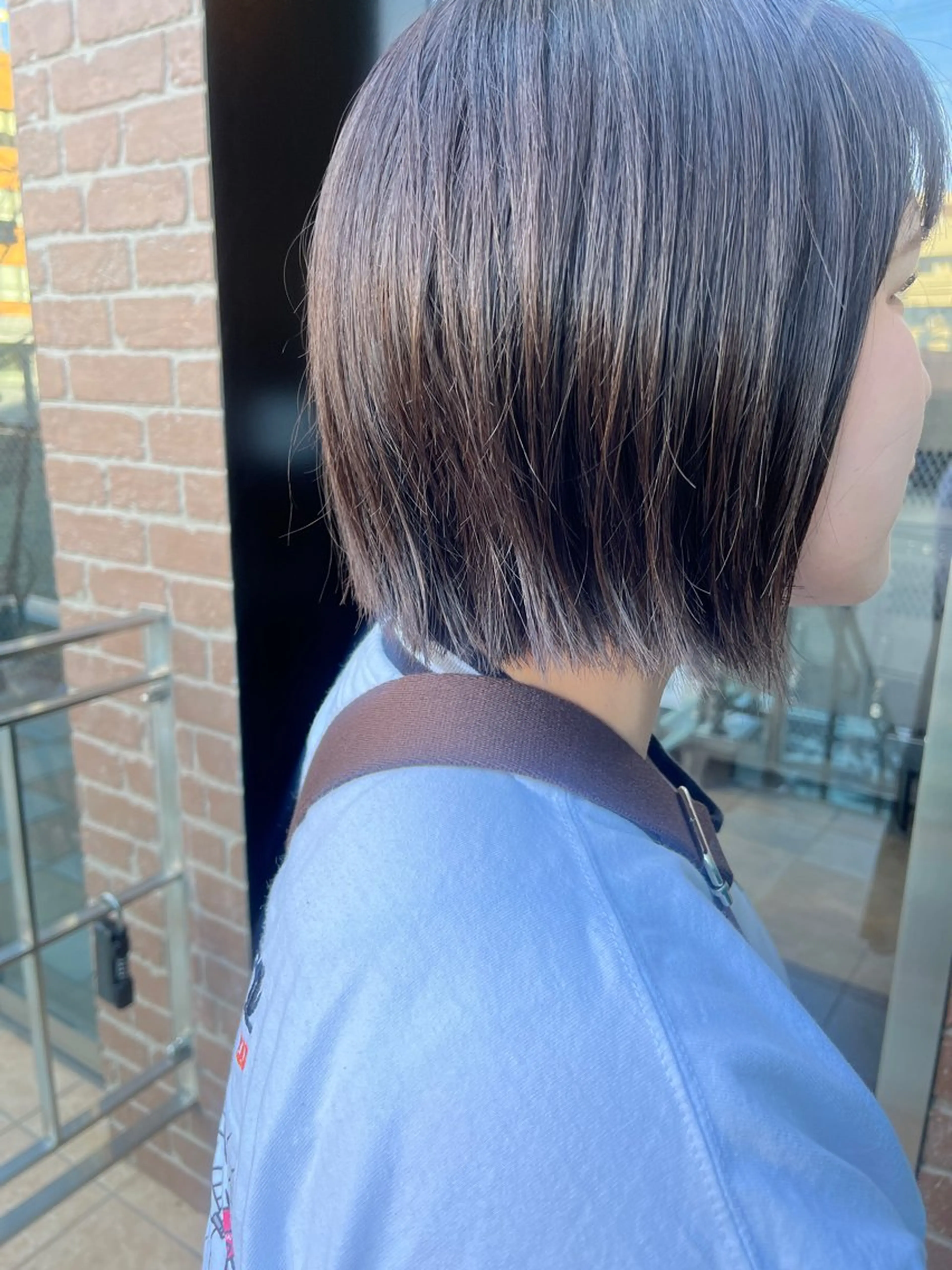 セミロング カラー 久木原 ゆりのヘアスタイル