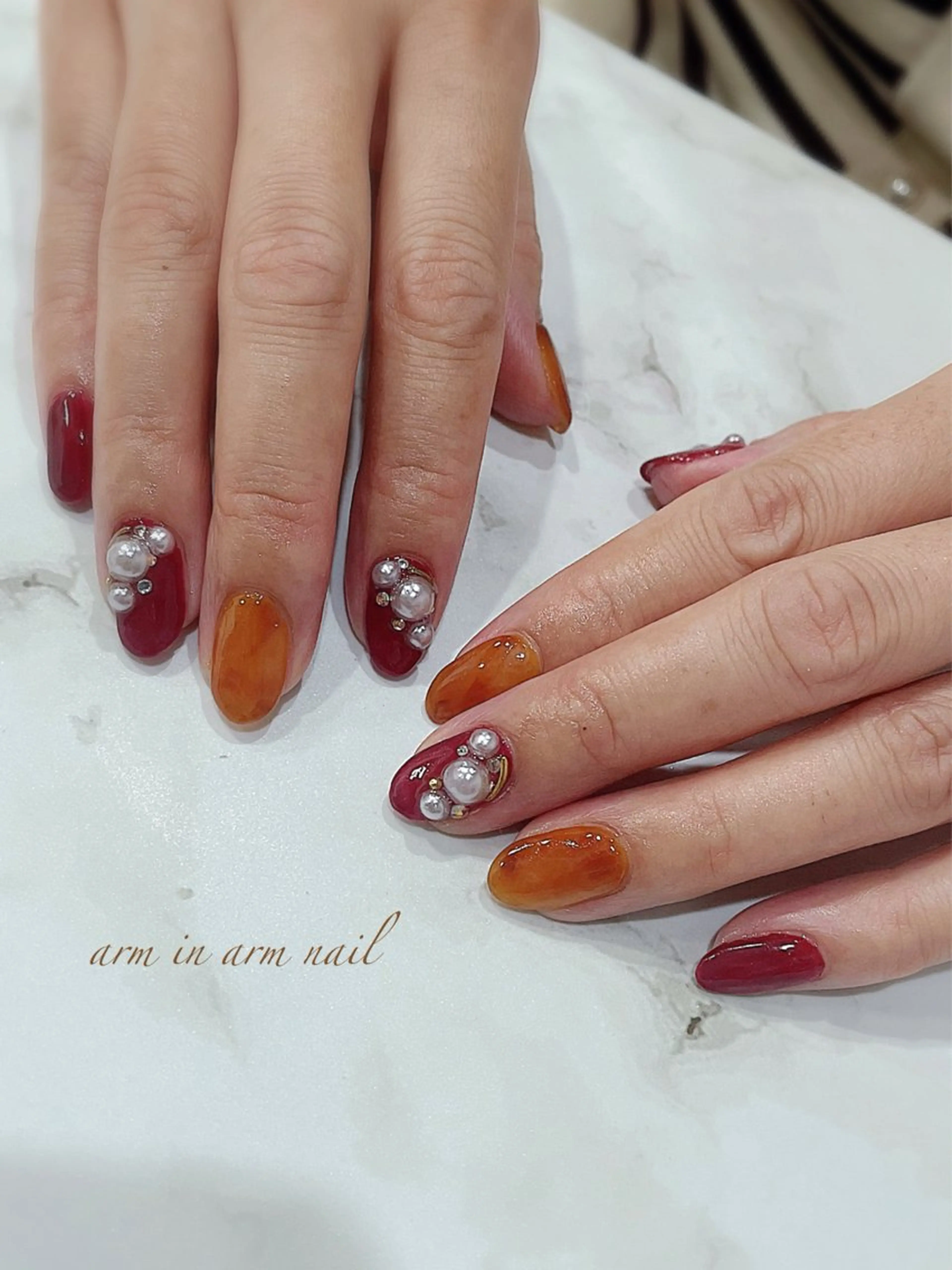 ネイル arm in arm ︎✿Yamamotoのマツエク・マツパデザイン