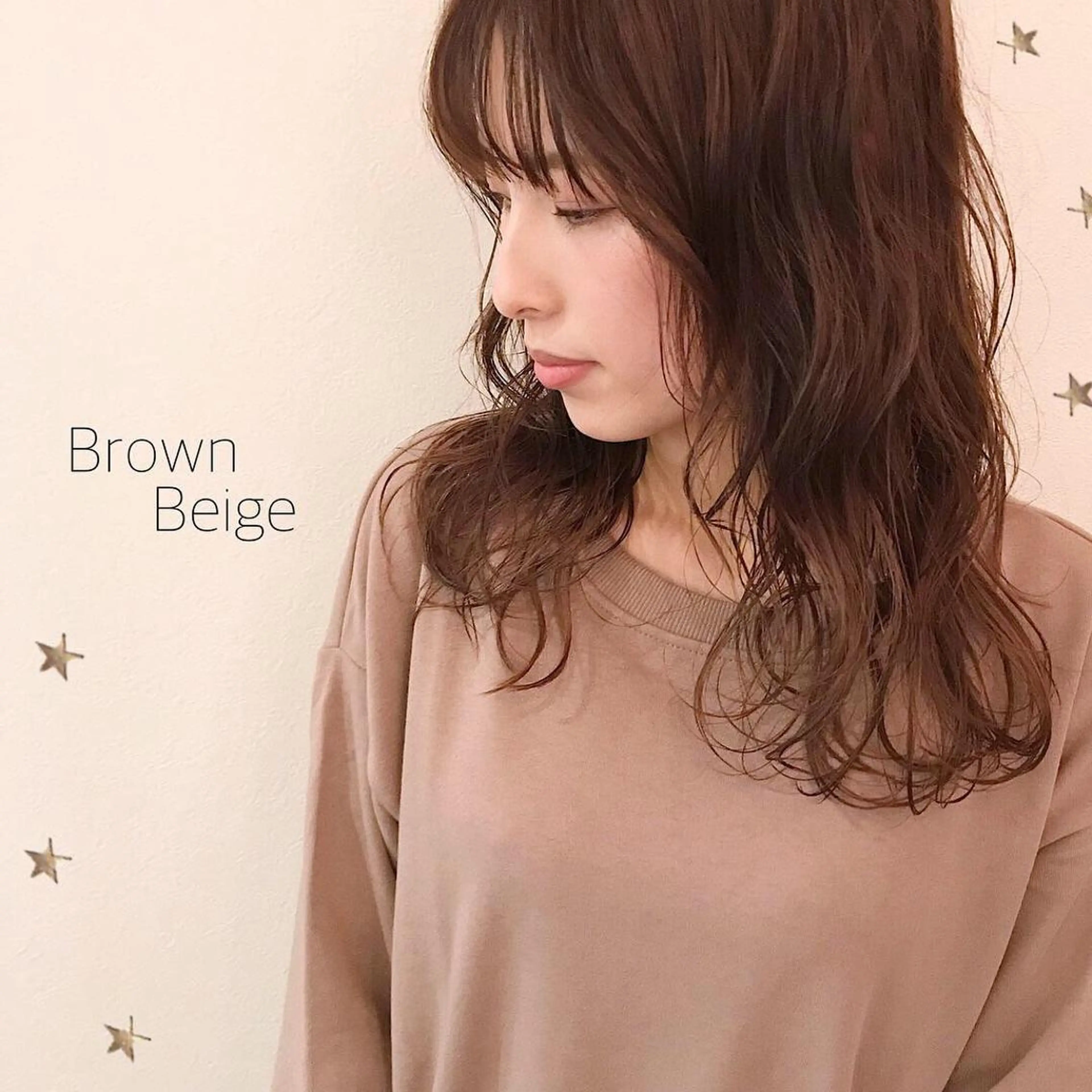 セミロング カラー 市川 千夏のヘアスタイル