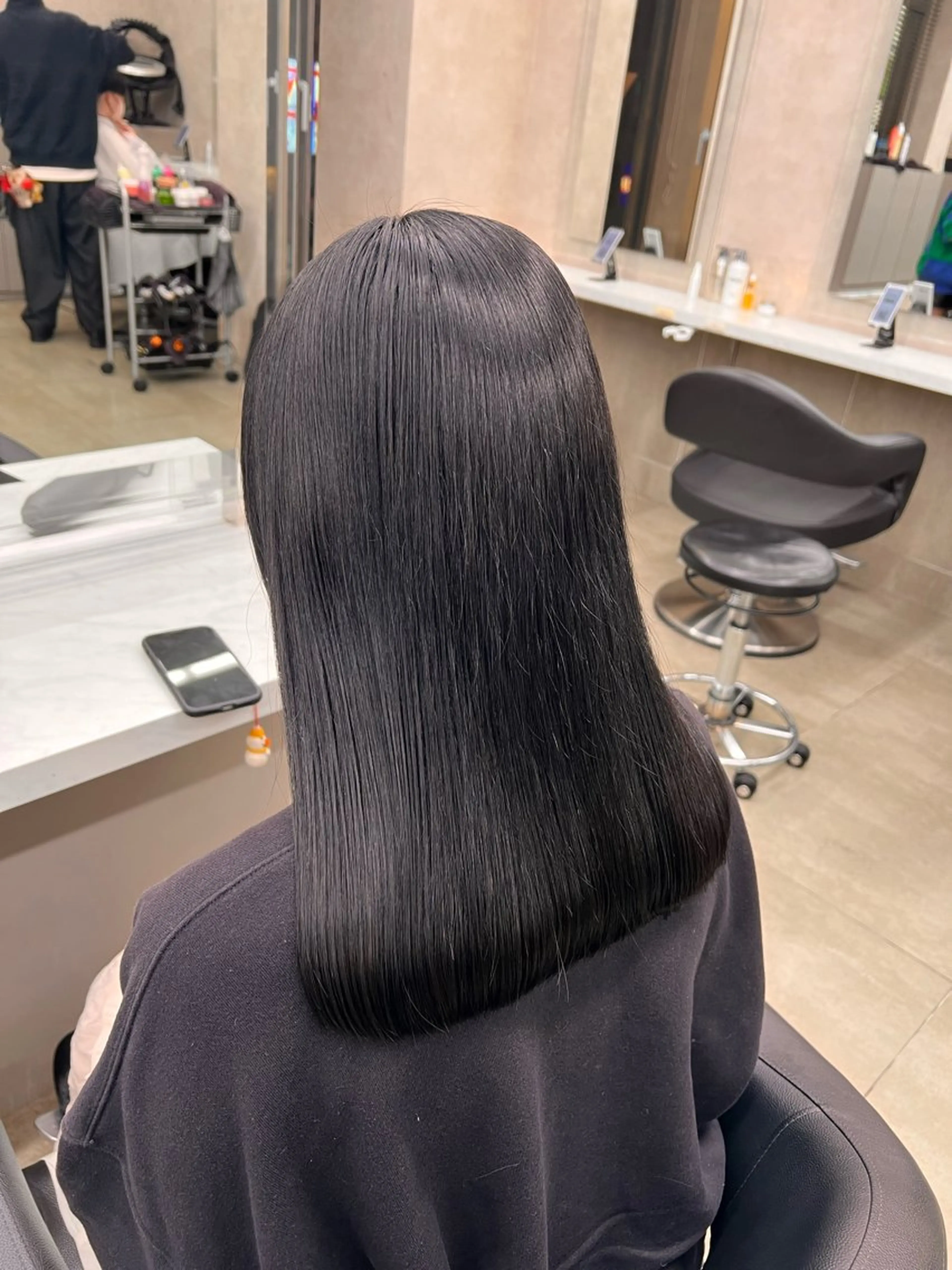 セミロング カラー 💖札幌カラー 指名No.1💖玲奈のヘアスタイル