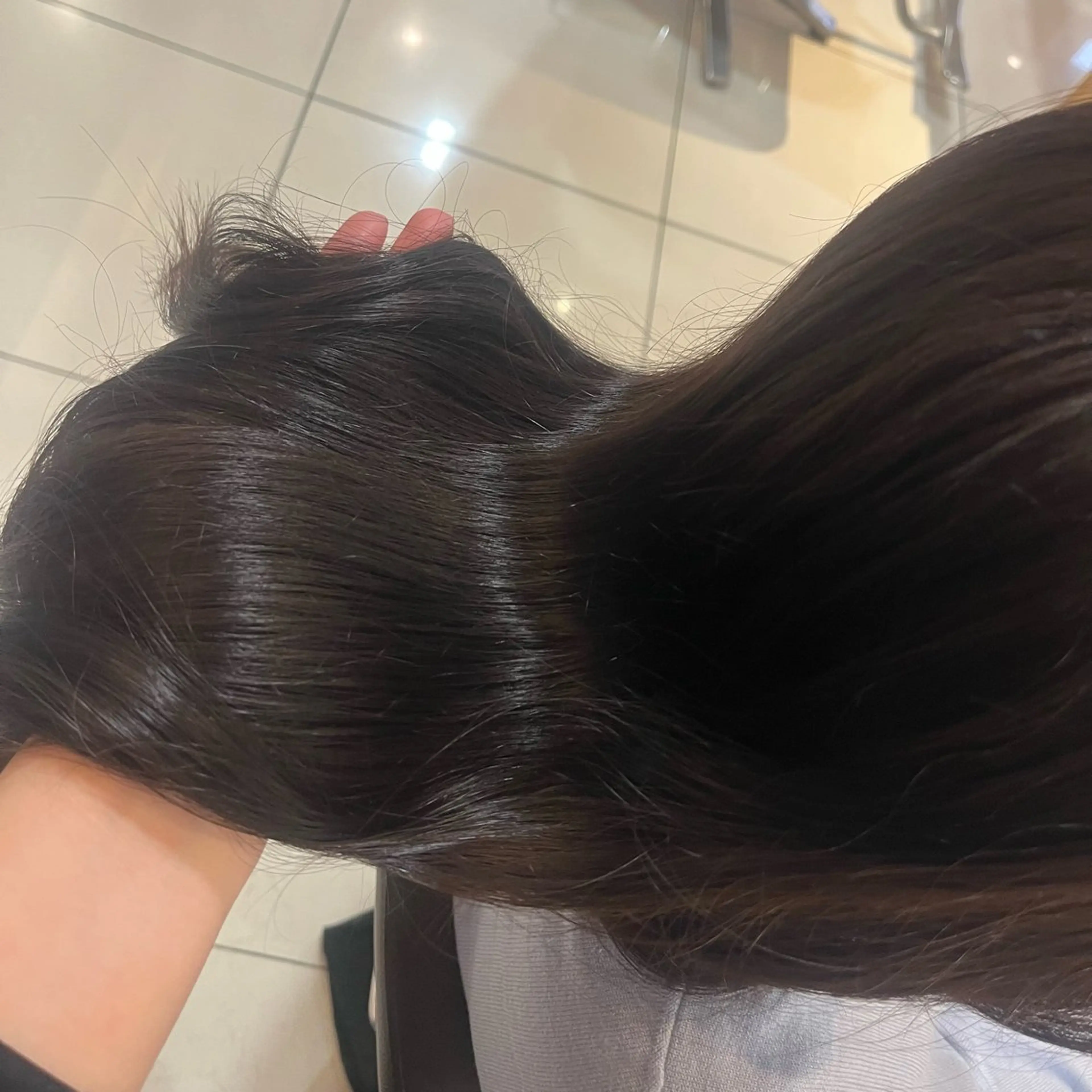 ロング カラー レイヤーカット/ フェミニン💕/鏡のヘアスタイル