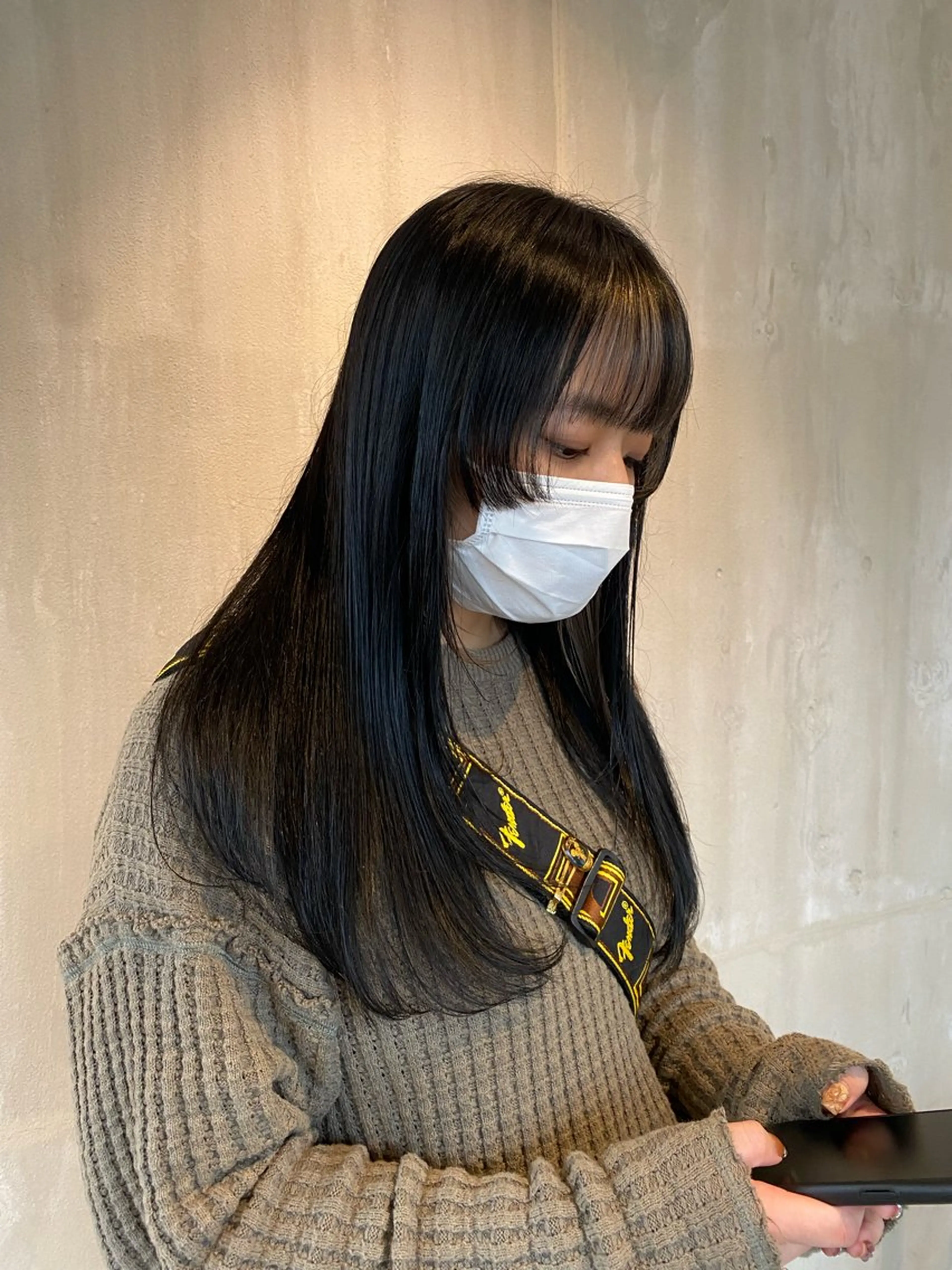 ロング レイヤーカット カット ヘアカラー トリートメント くろだ まみのヘアスタイル