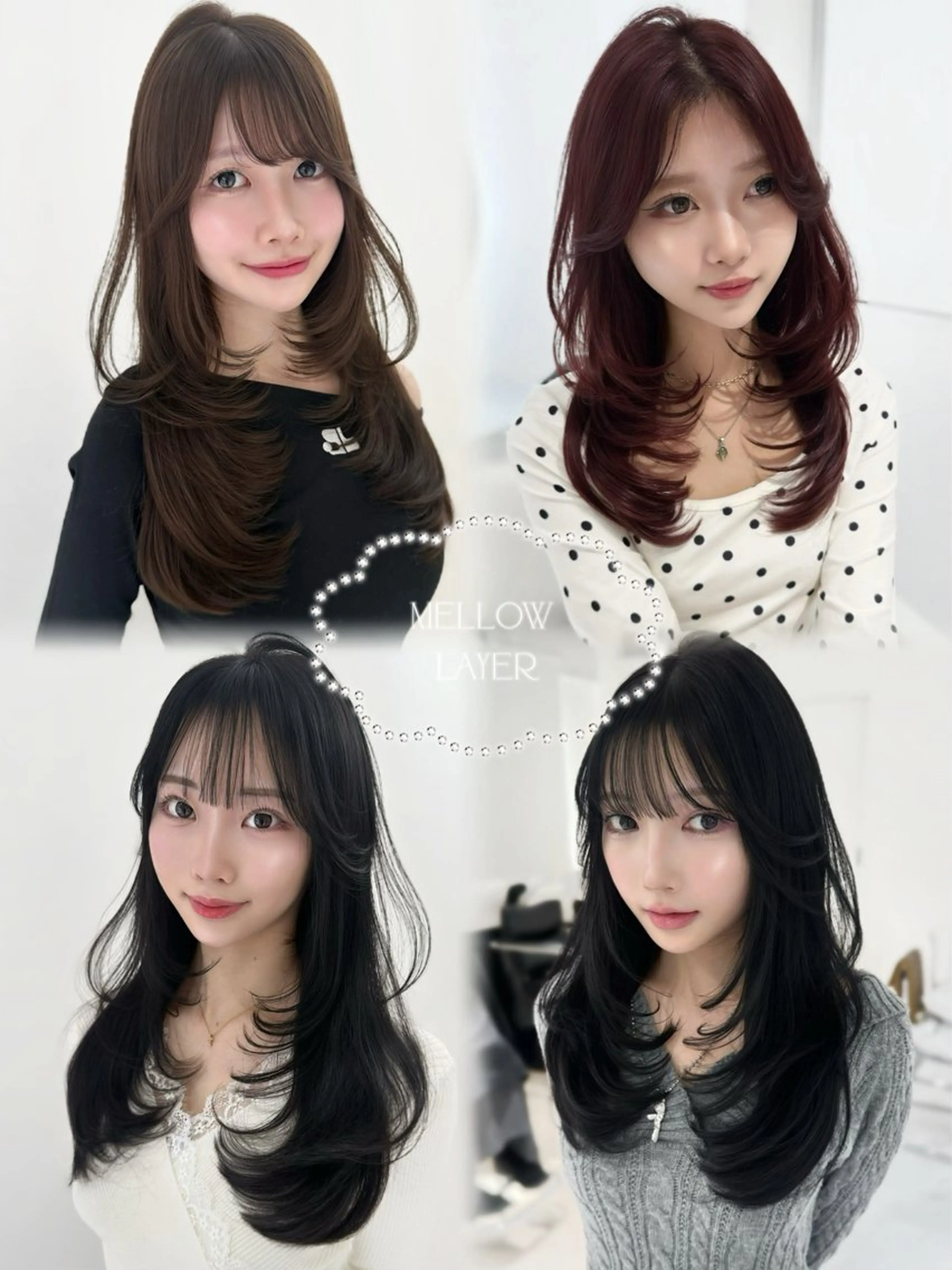 ロング カラー レイヤーカット 上野/韓国hair 🤍MOEKA🤍のヘアスタイル