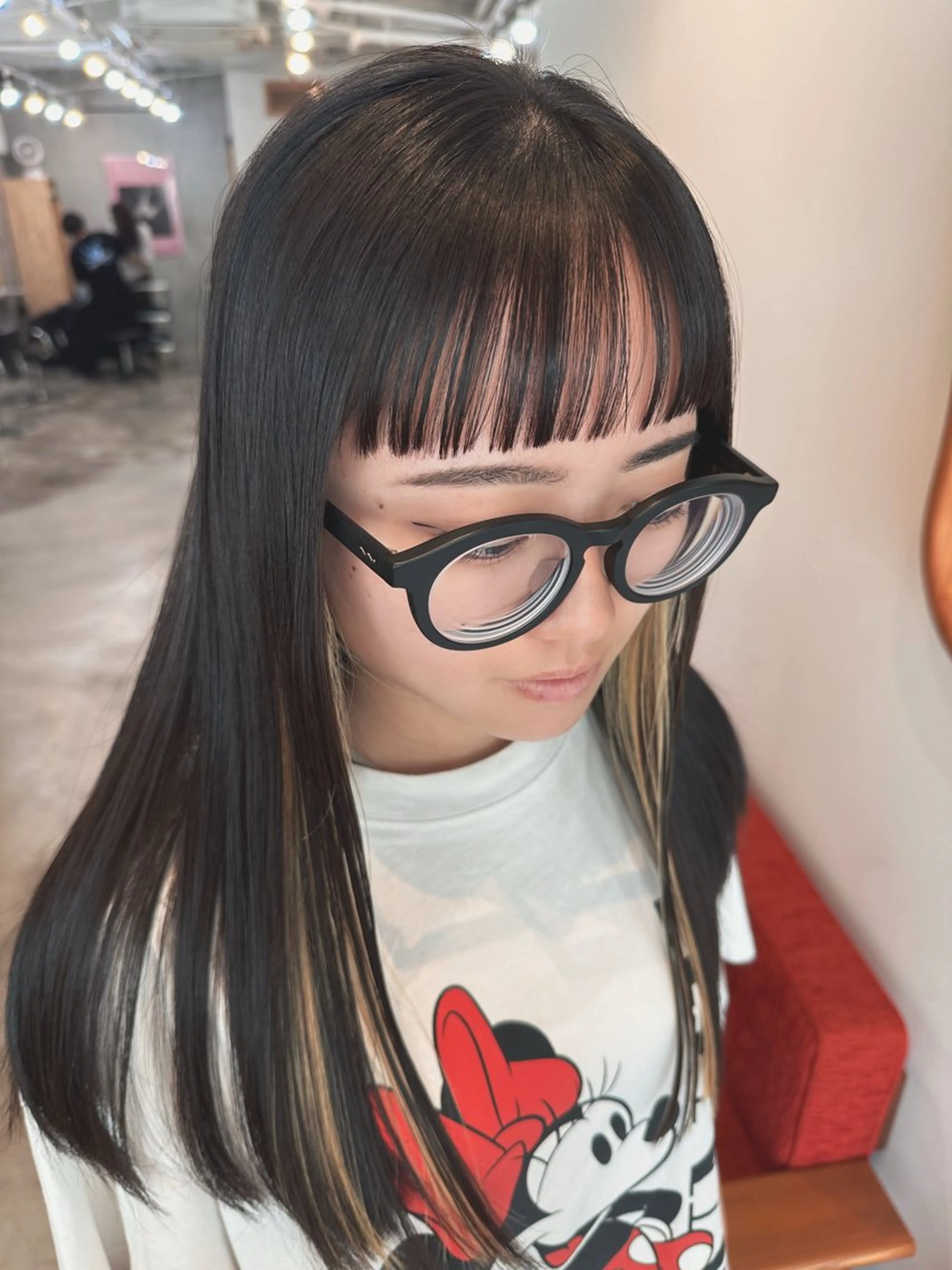 ロング カラー honoka ikegamiのヘアスタイル